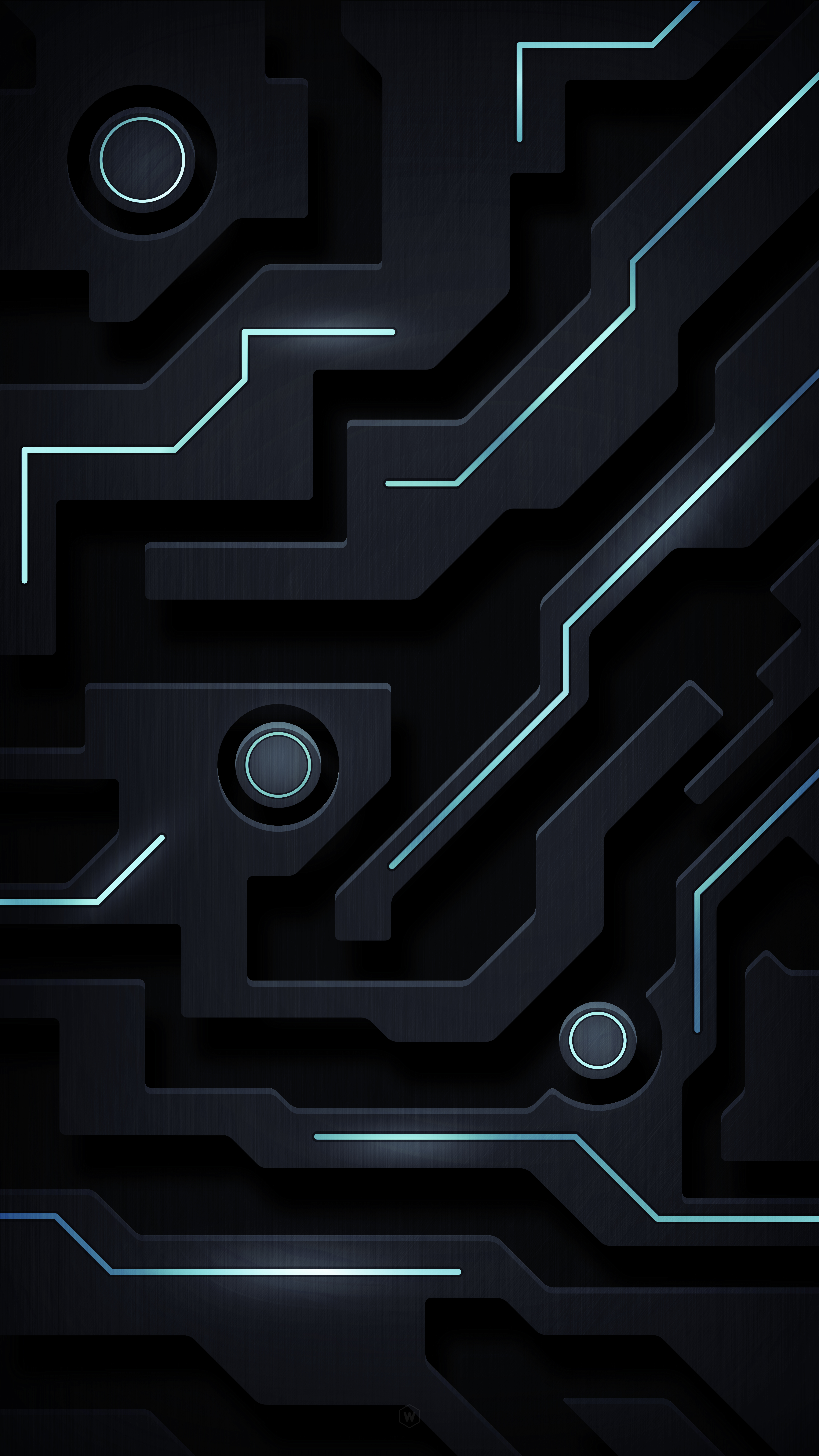 Circuit Board Glow - abstract wallpaper for OpersCraft