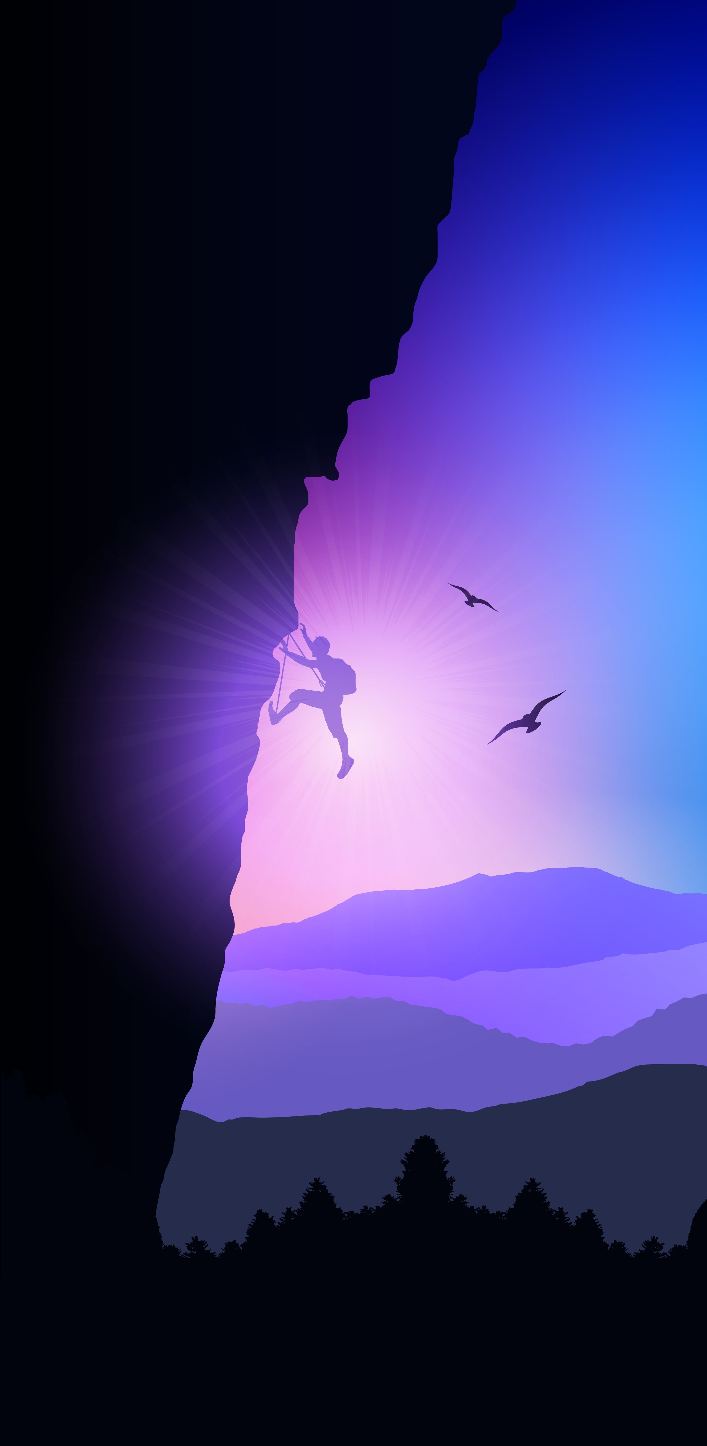 Climber Silhouette Adventure - random wallpaper for OpersCraft
