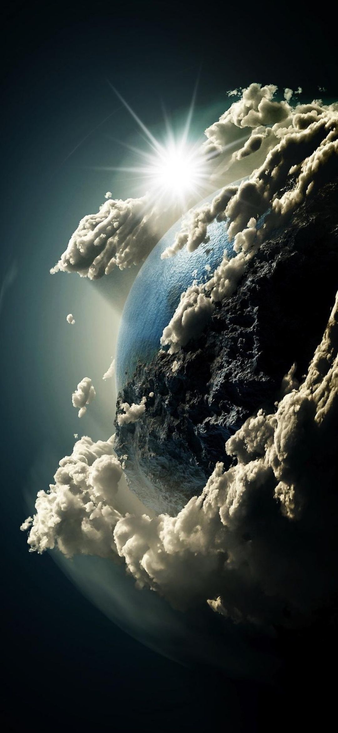 Cloudy Planet Shine - random wallpaper for OpersCraft