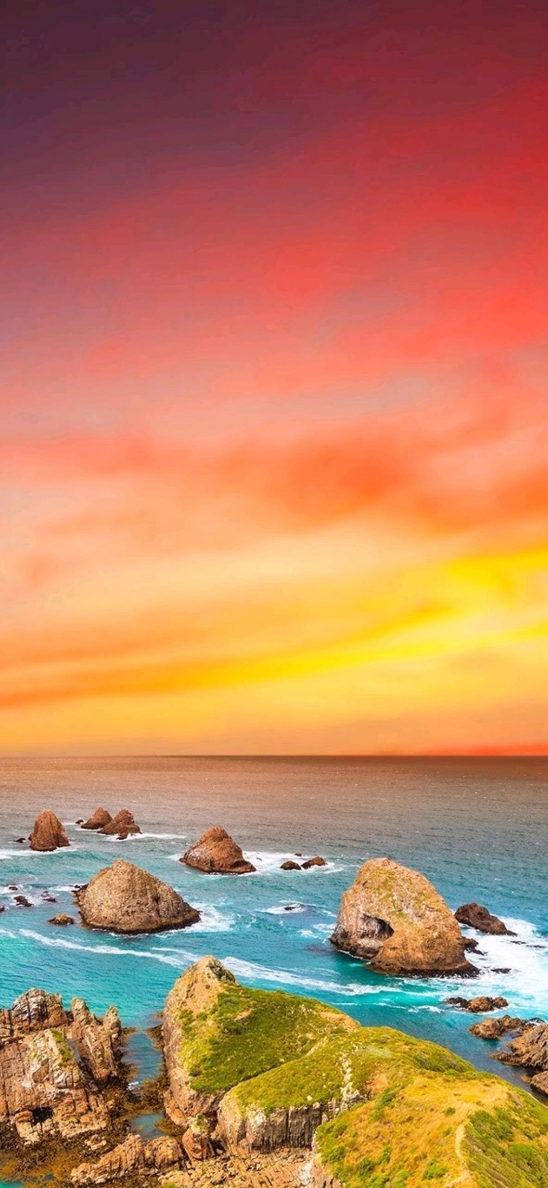 Coastal Sunset Rocks - beach wallpaper for OpersCraft