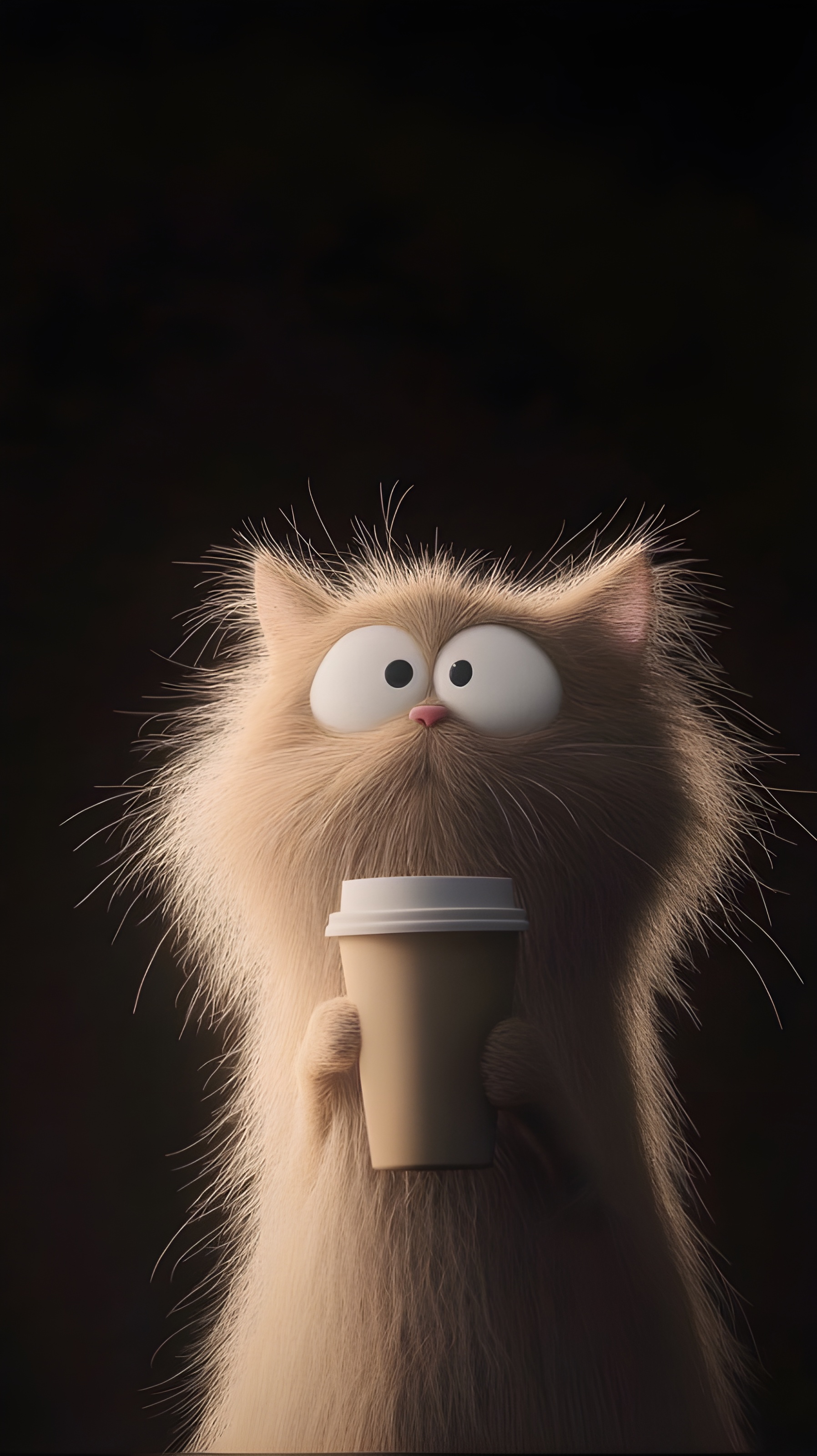Coffee Cat Cartoon - cartoon wallpaper for OpersCraft