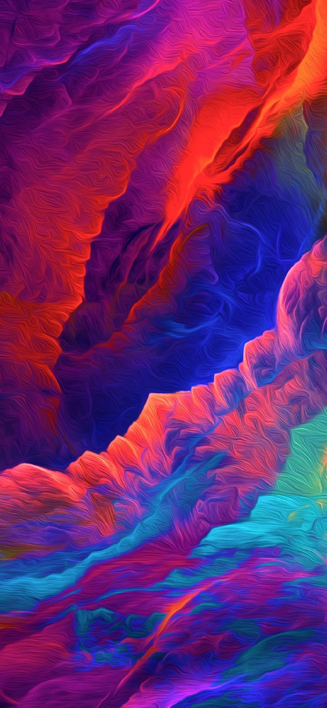Colorful Abstract Mountainscape - abstract wallpaper for OpersCraft