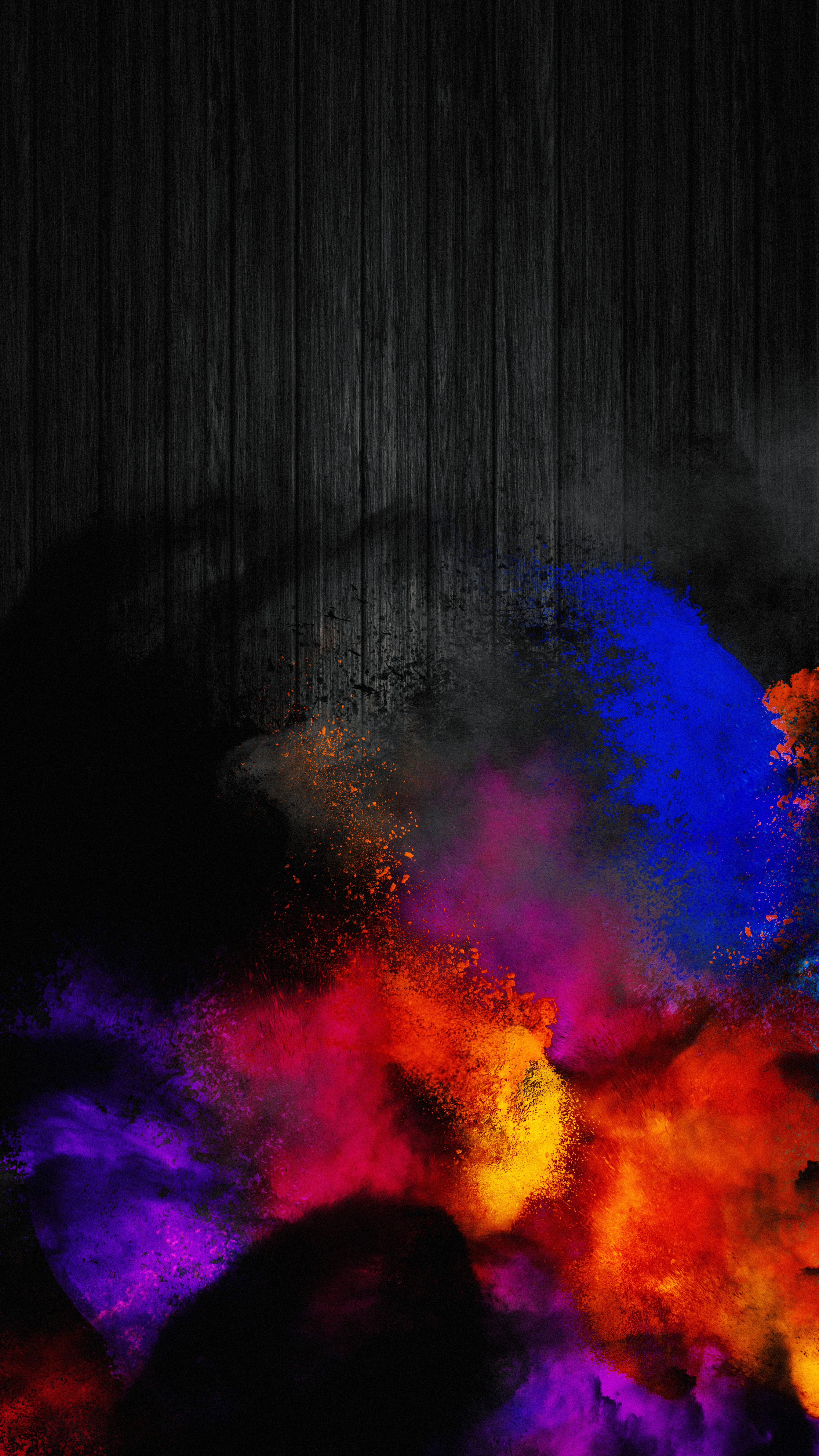 Colorful Explosion on Wood - abstract wallpaper for OpersCraft