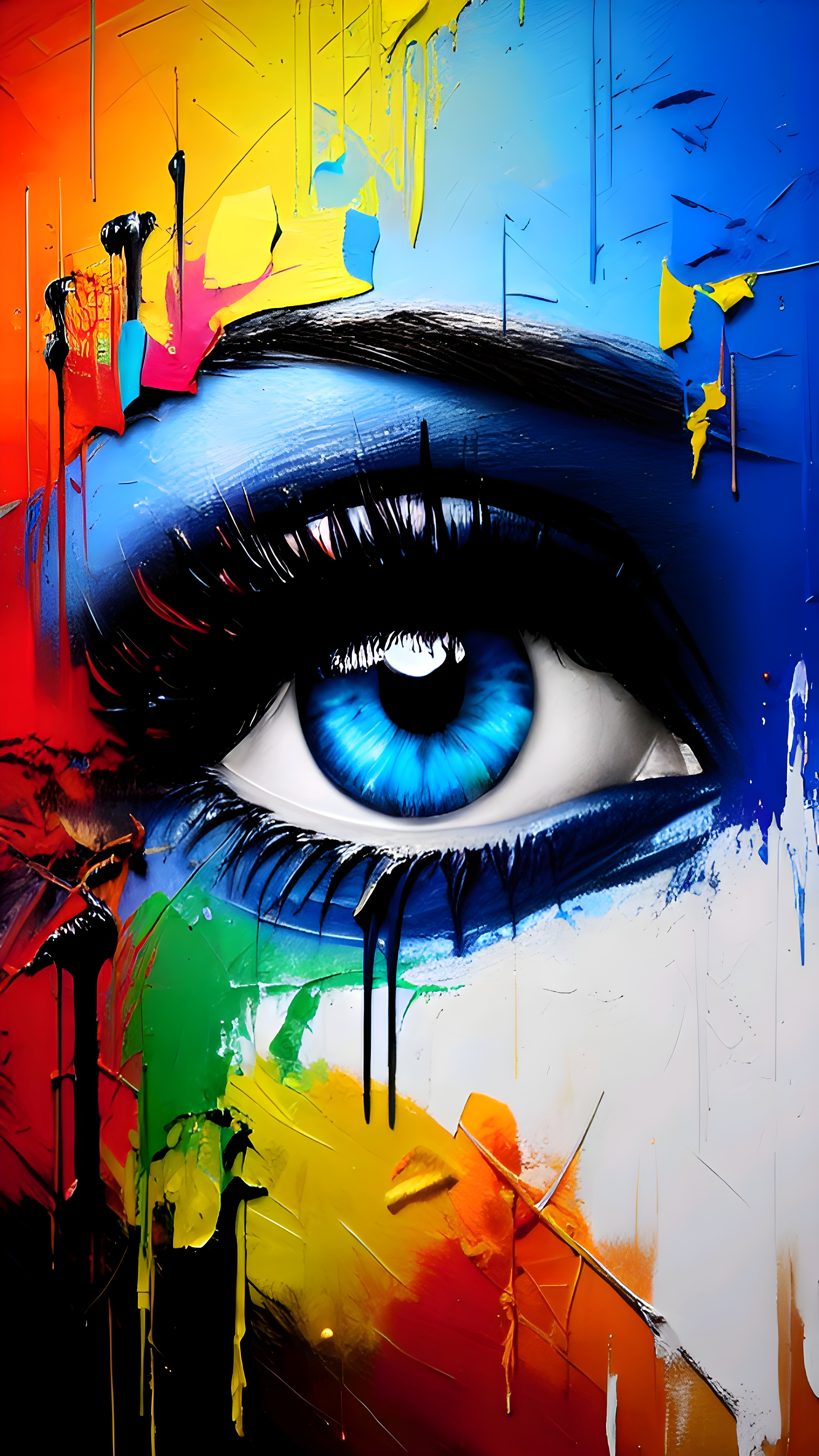 Colorful Eye Expression - abstract wallpaper for OpersCraft