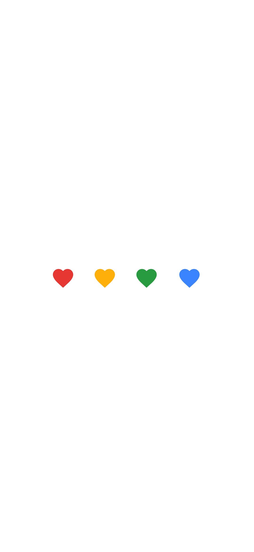 Colorful Hearts on White - minimal wallpaper for OpersCraft