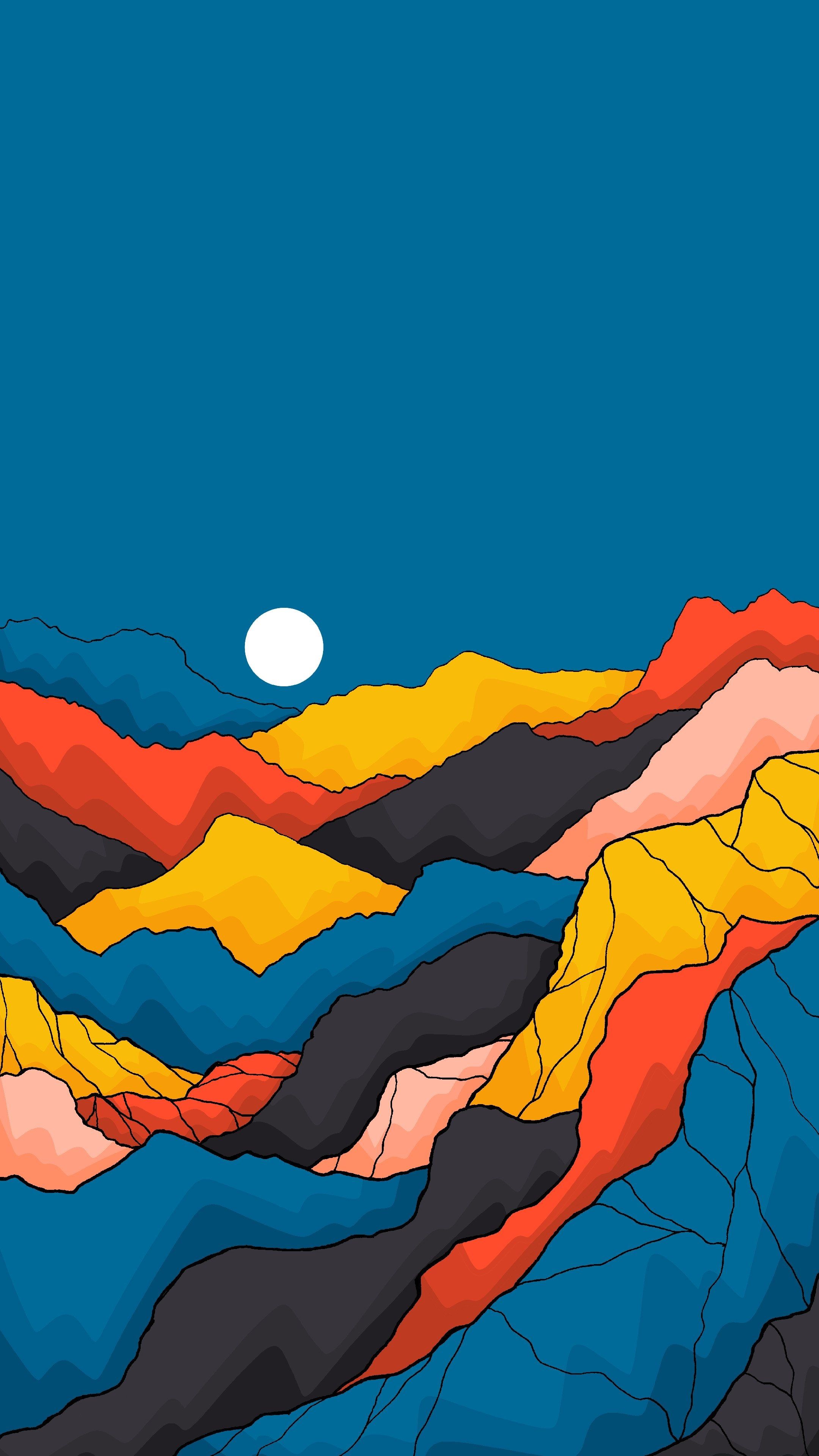 Colorful Mountain Landscape - random wallpaper for OpersCraft