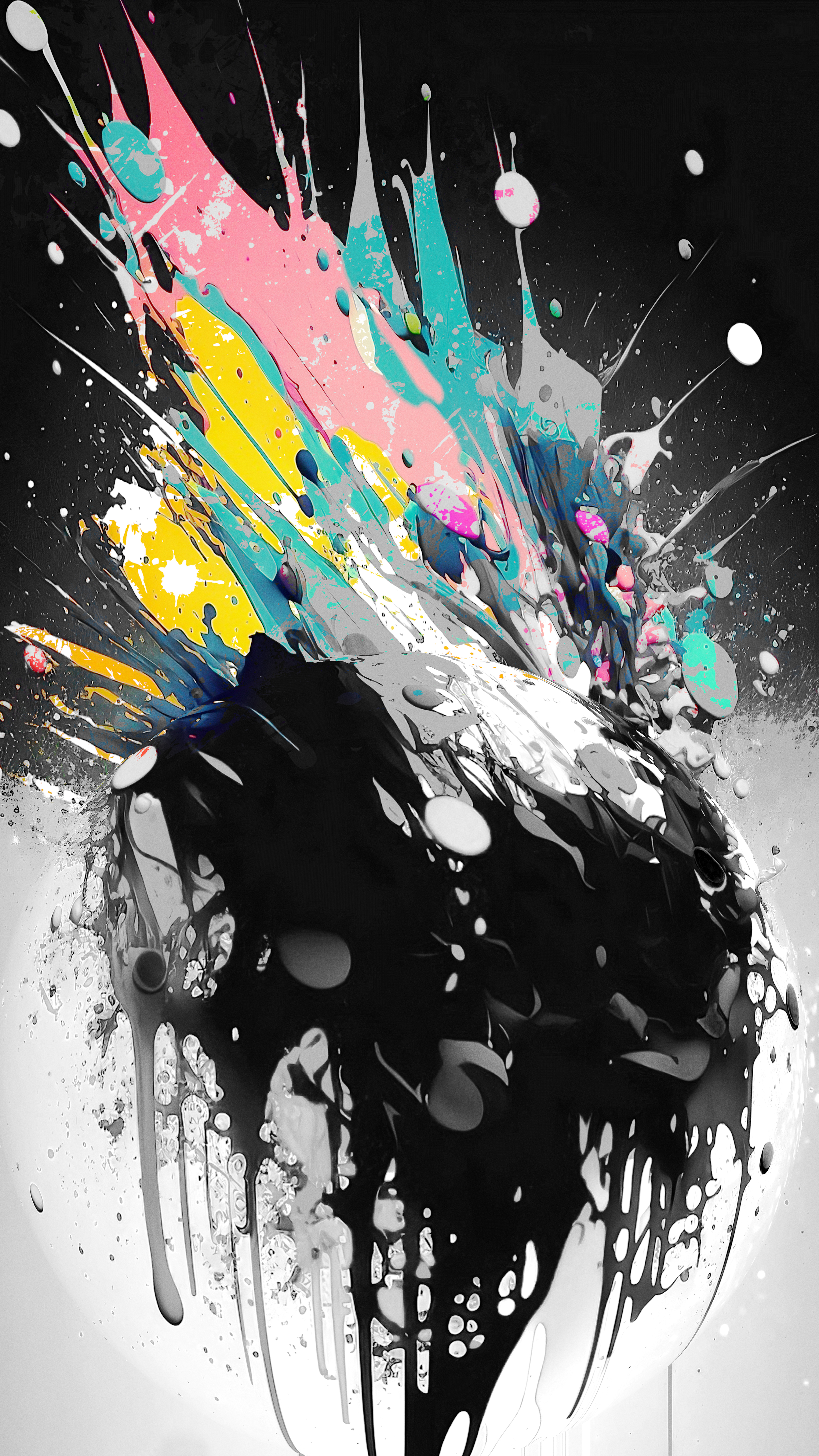 Colorful Paint Explosion - abstract wallpaper for OpersCraft