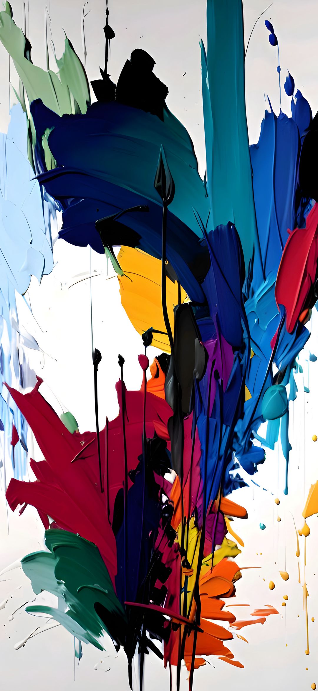Colorful Paint Splash Art - abstract wallpaper for OpersCraft