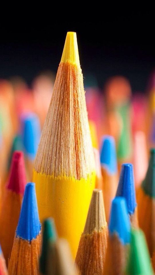Colorful Pencil Tip Focus - abstract wallpaper for OpersCraft