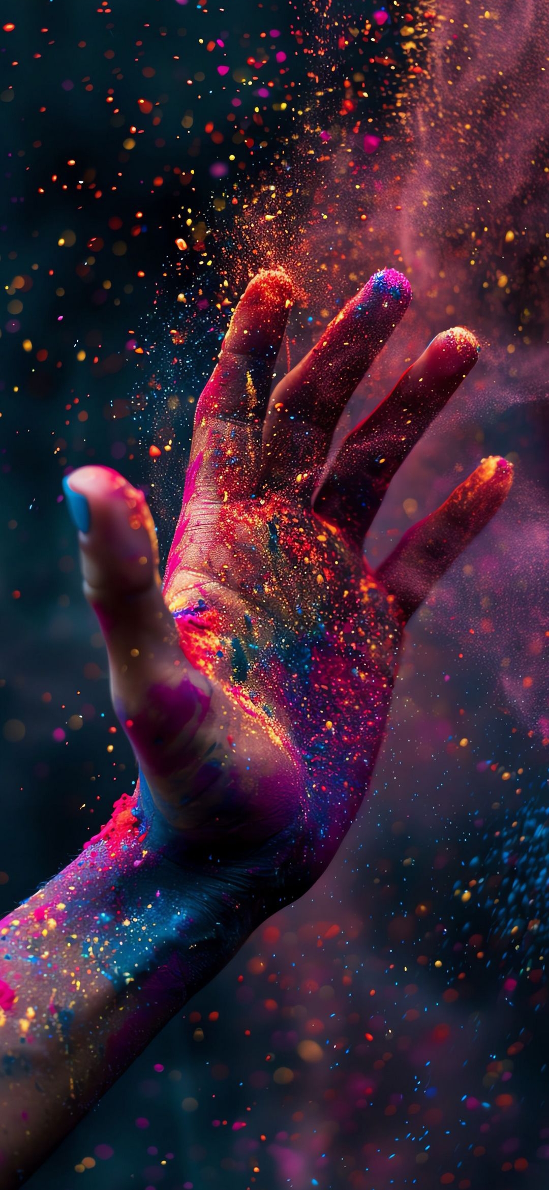 Colorful Powder Hand - dope wallpaper for OpersCraft