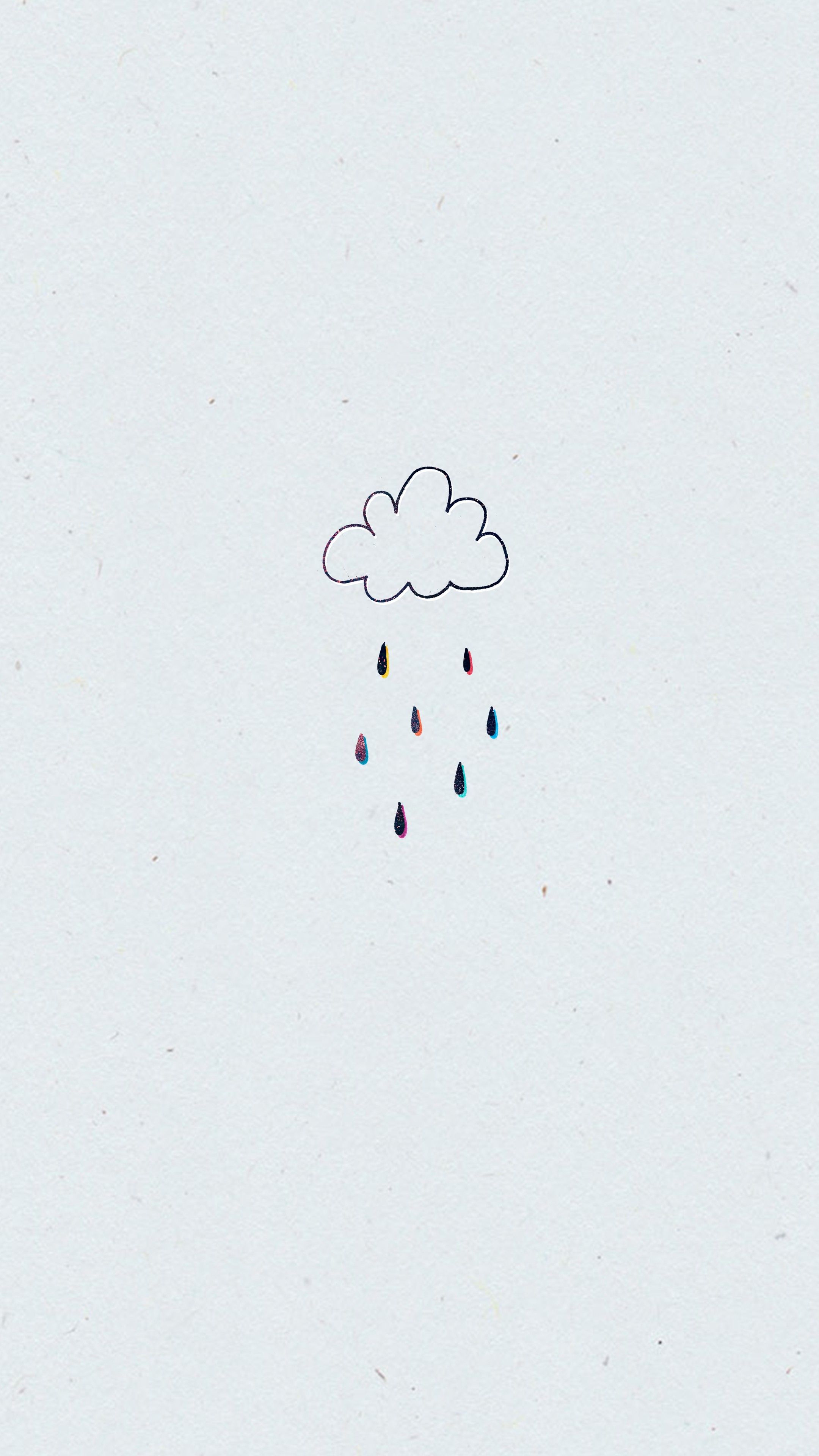 Colorful Rain Cloud - minimal wallpaper for OpersCraft