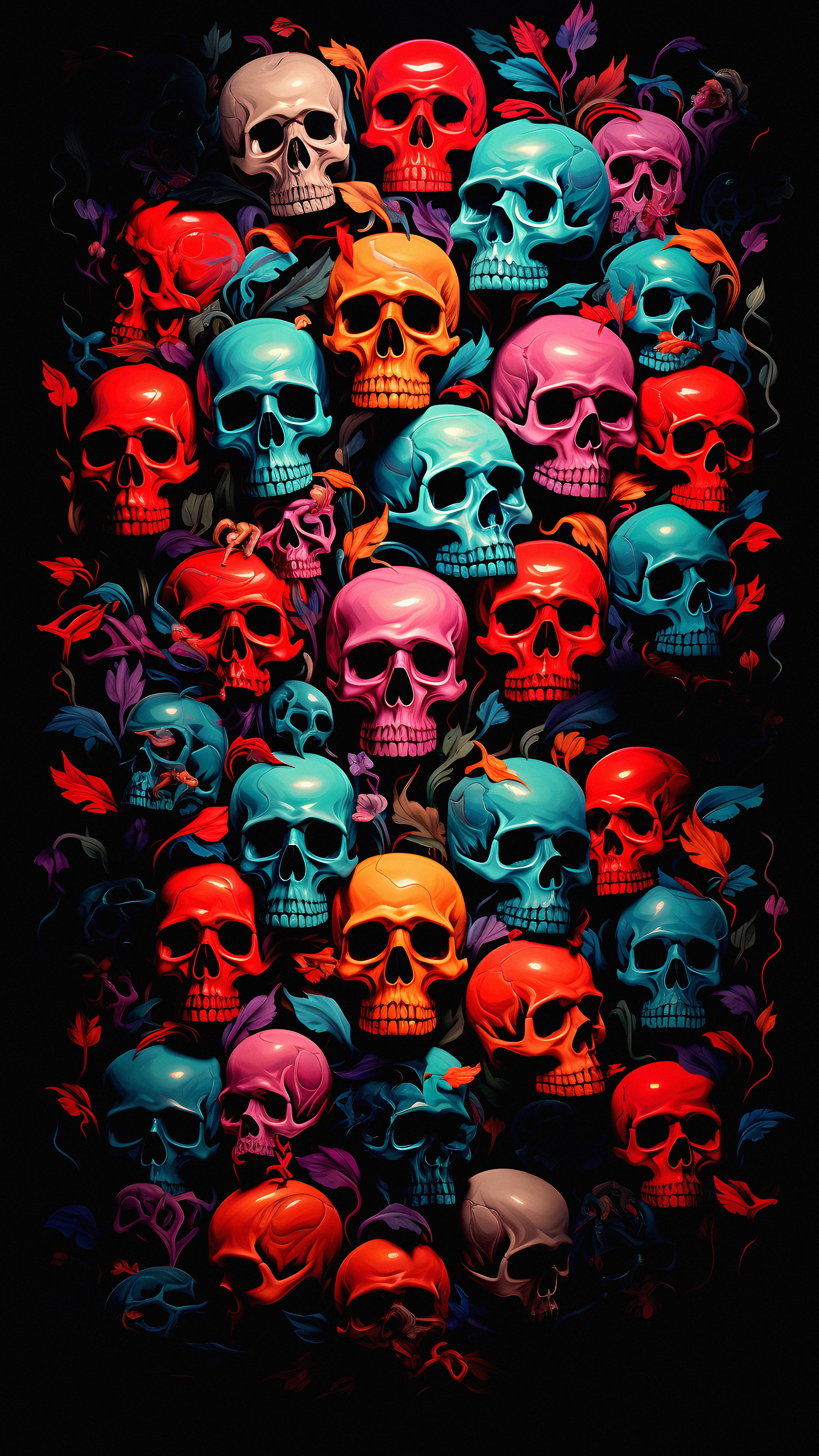 Colorful Skull Collection - skull wallpaper for OpersCraft