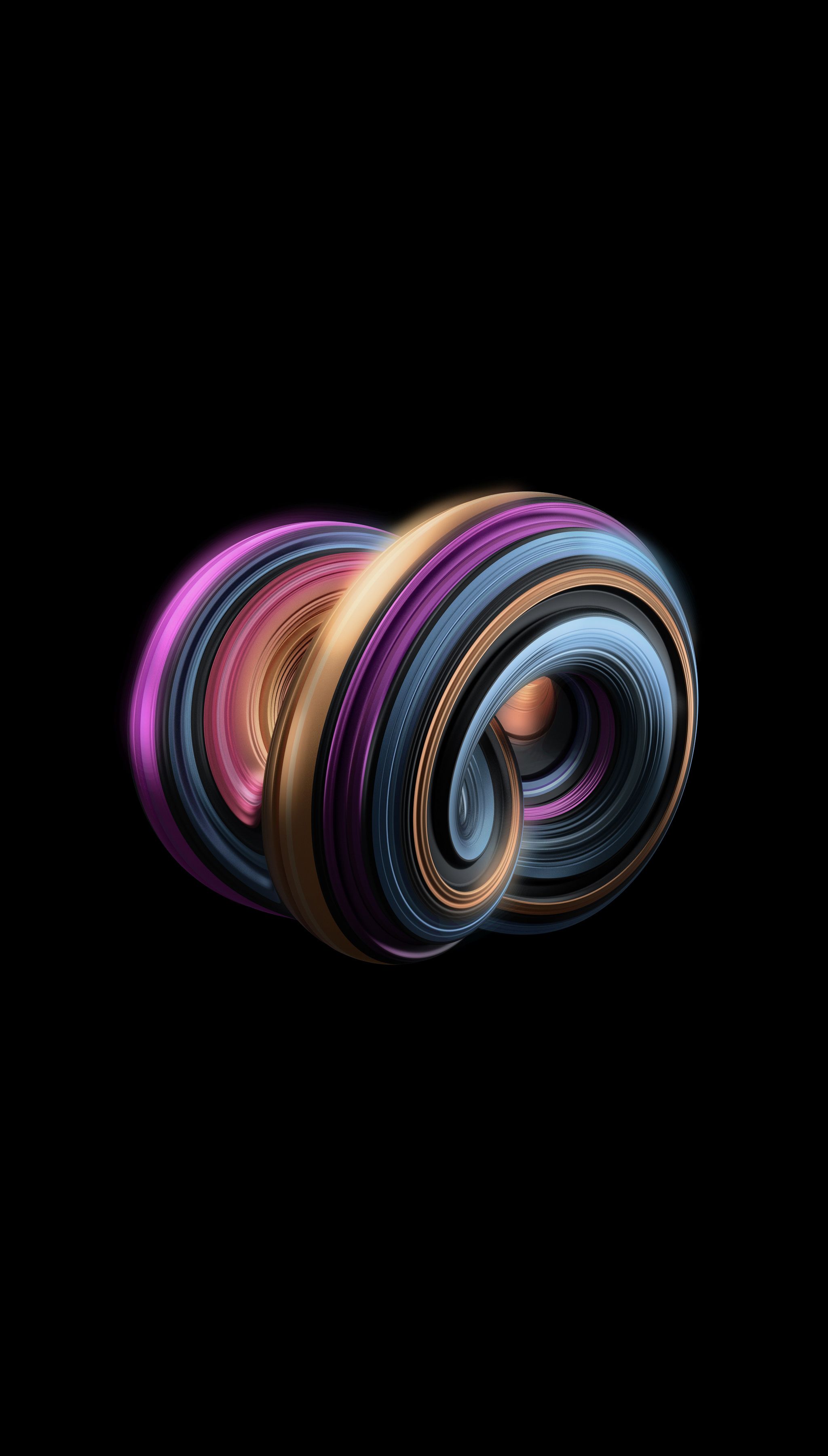 Colorful Twisted Rings - abstract wallpaper for OpersCraft