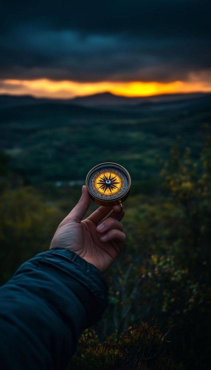 Compass Sunset Adventure - dope wallpaper for OpersCraft