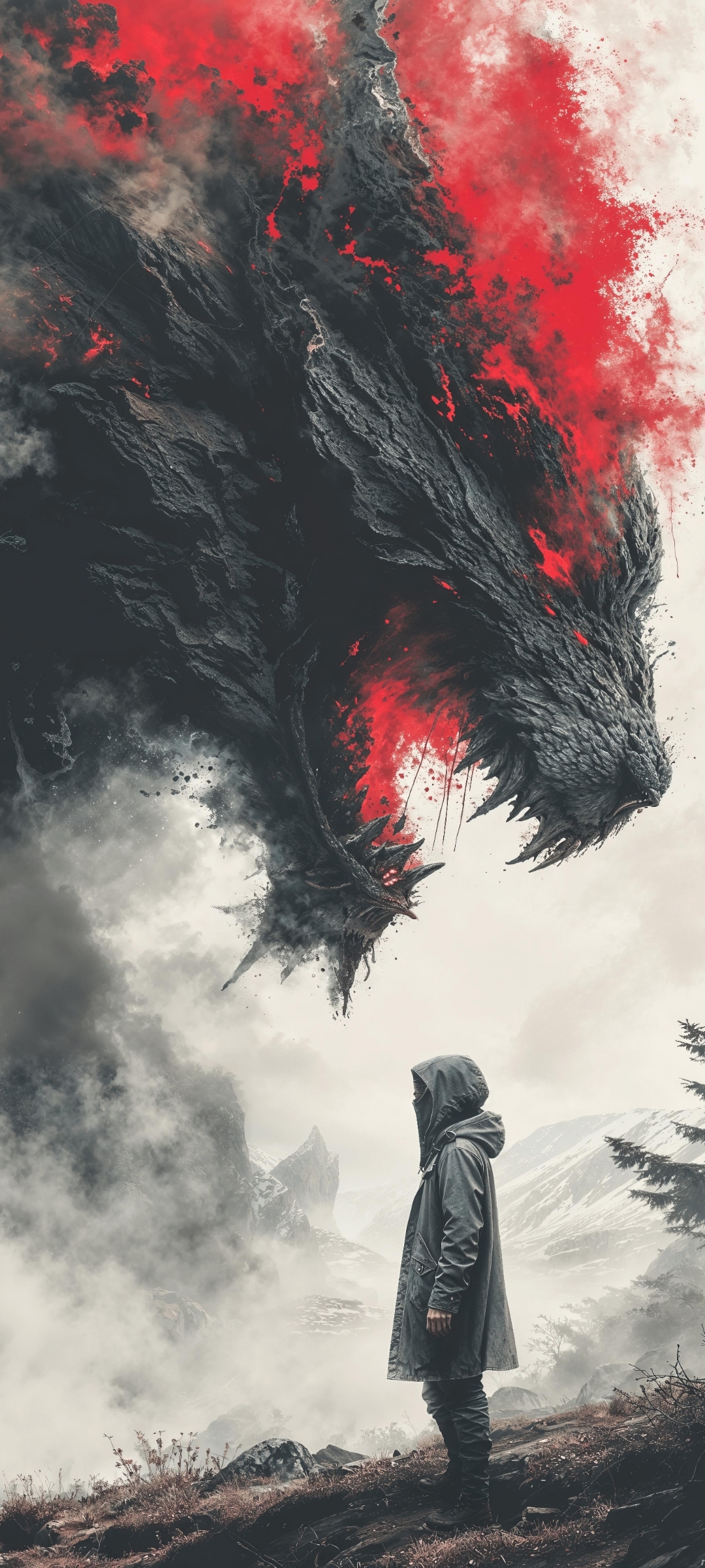 Confronting the Crimson Beast - fantasy wallpaper for OpersCraft