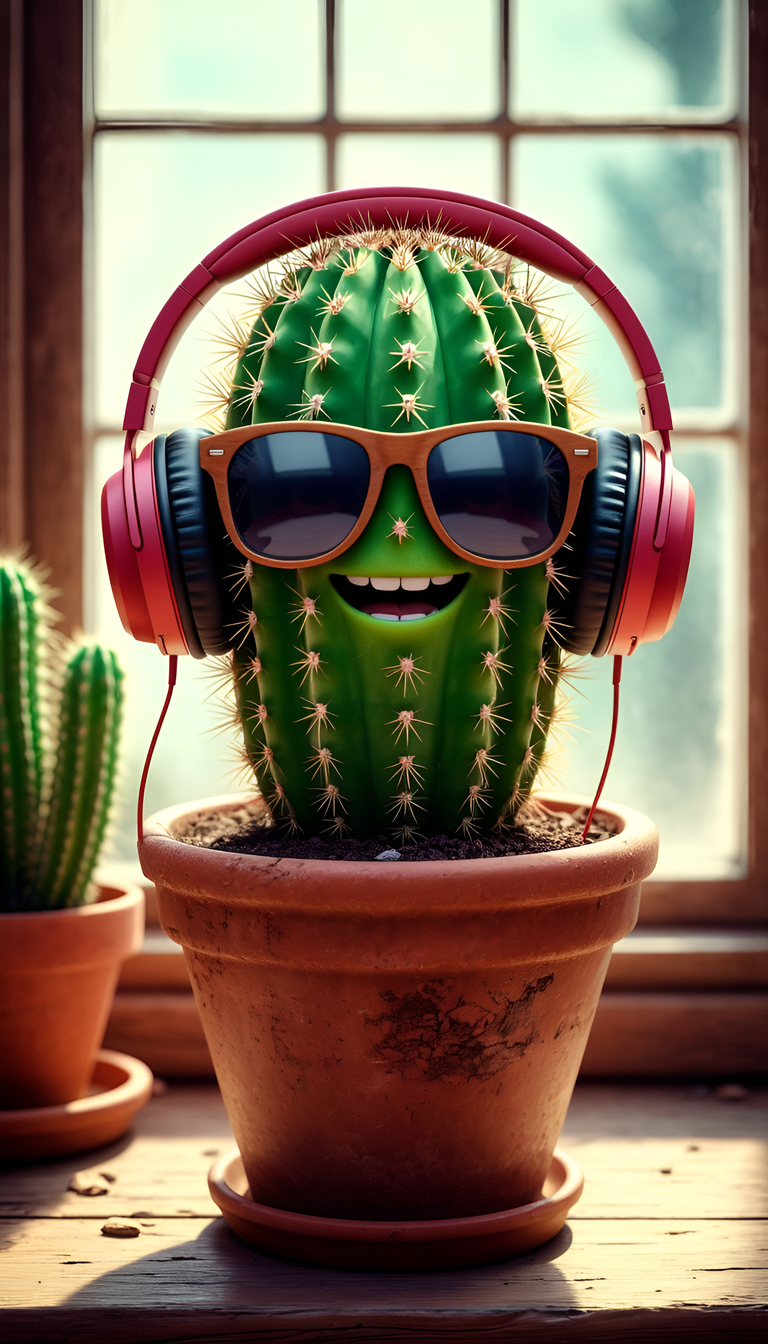 Cool Cactus Tunes - funny wallpaper for OpersCraft