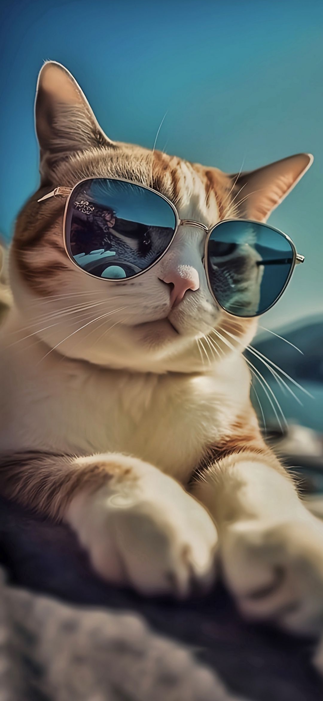 Cool_Cat_Reflective_Sunglasses - animals wallpaper for OpersCraft