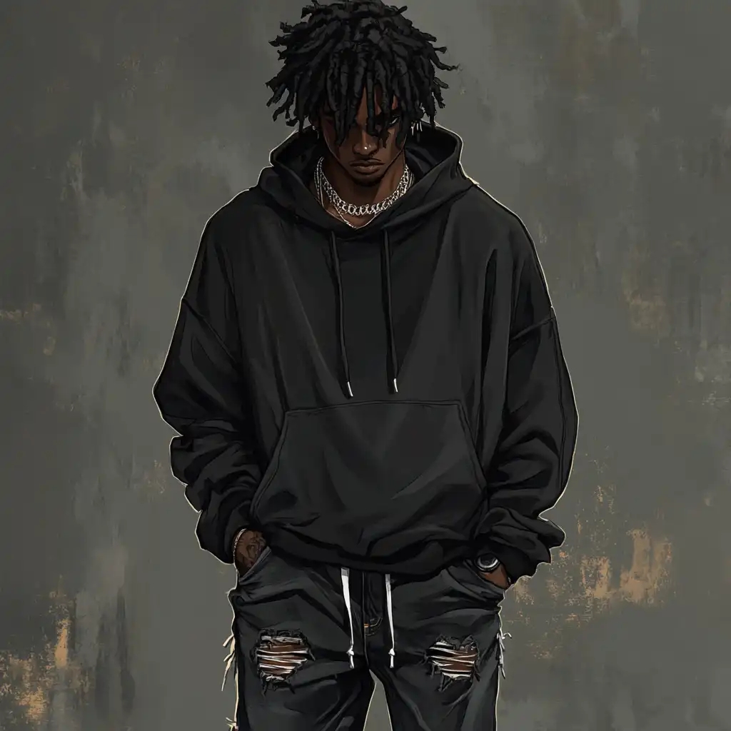 Cool_Guy_Black_Hoodie_Dreads - ghetto wallpaper for OpersCraft