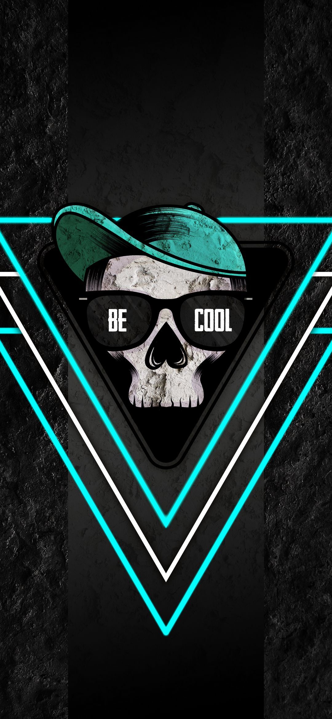 Cool Skull Neon Design - skull wallpaper for OpersCraft