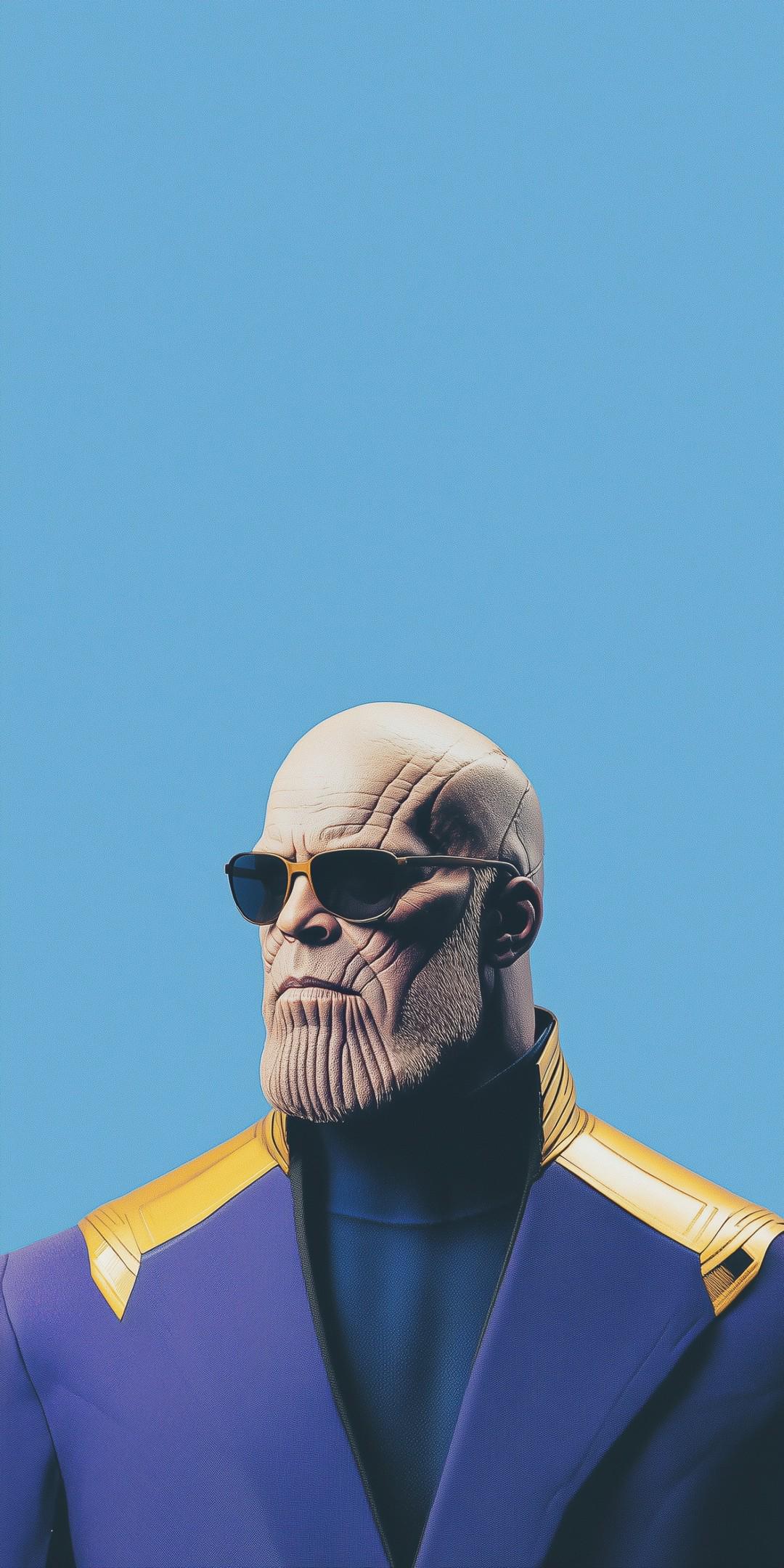 Cool Thanos with Shades - marvel wallpaper for OpersCraft