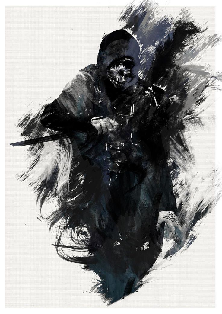 Corvo Attano Ink Portrait - random wallpaper for OpersCraft