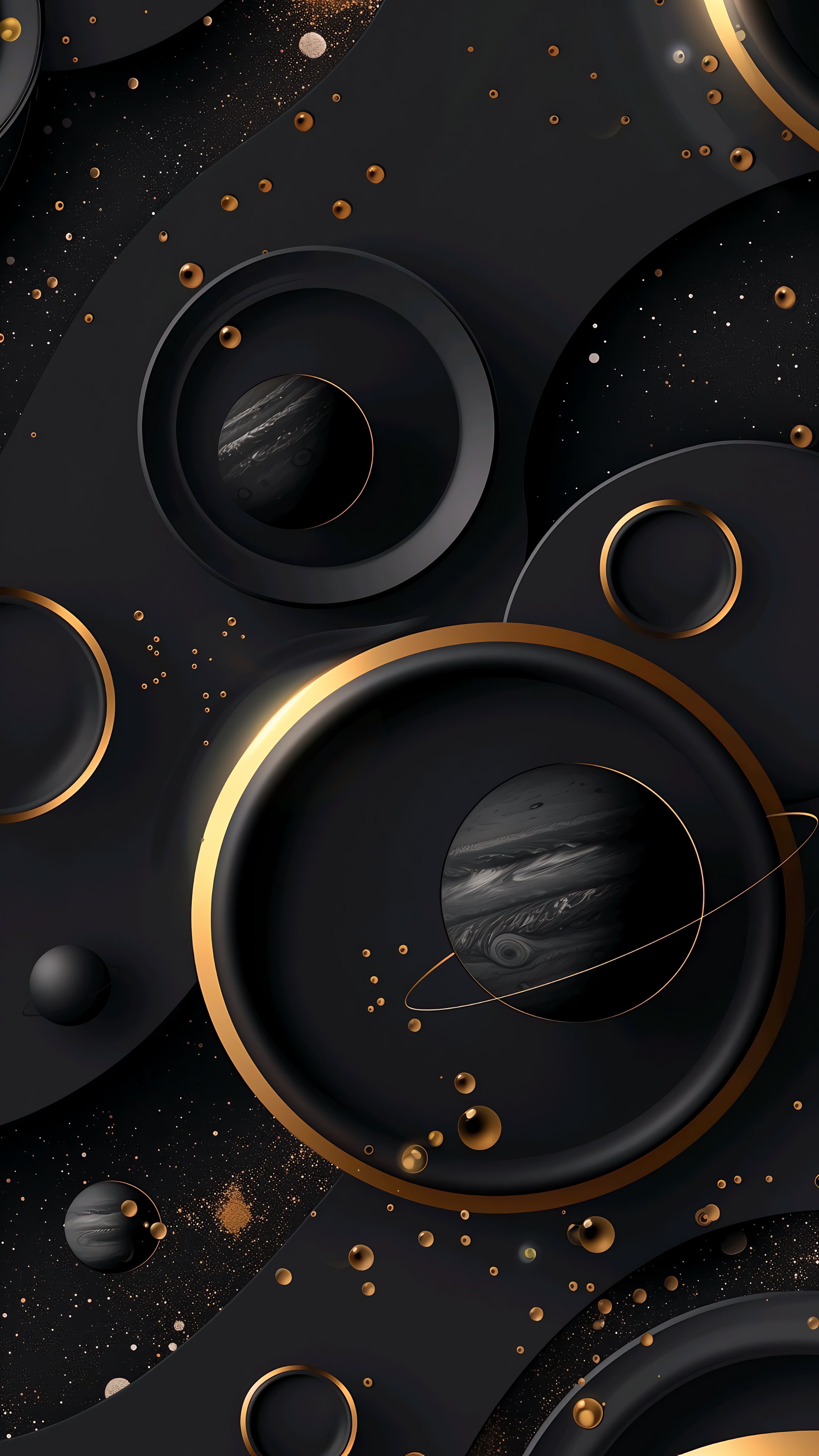 Cosmic Black and Gold - space wallpaper for OpersCraft