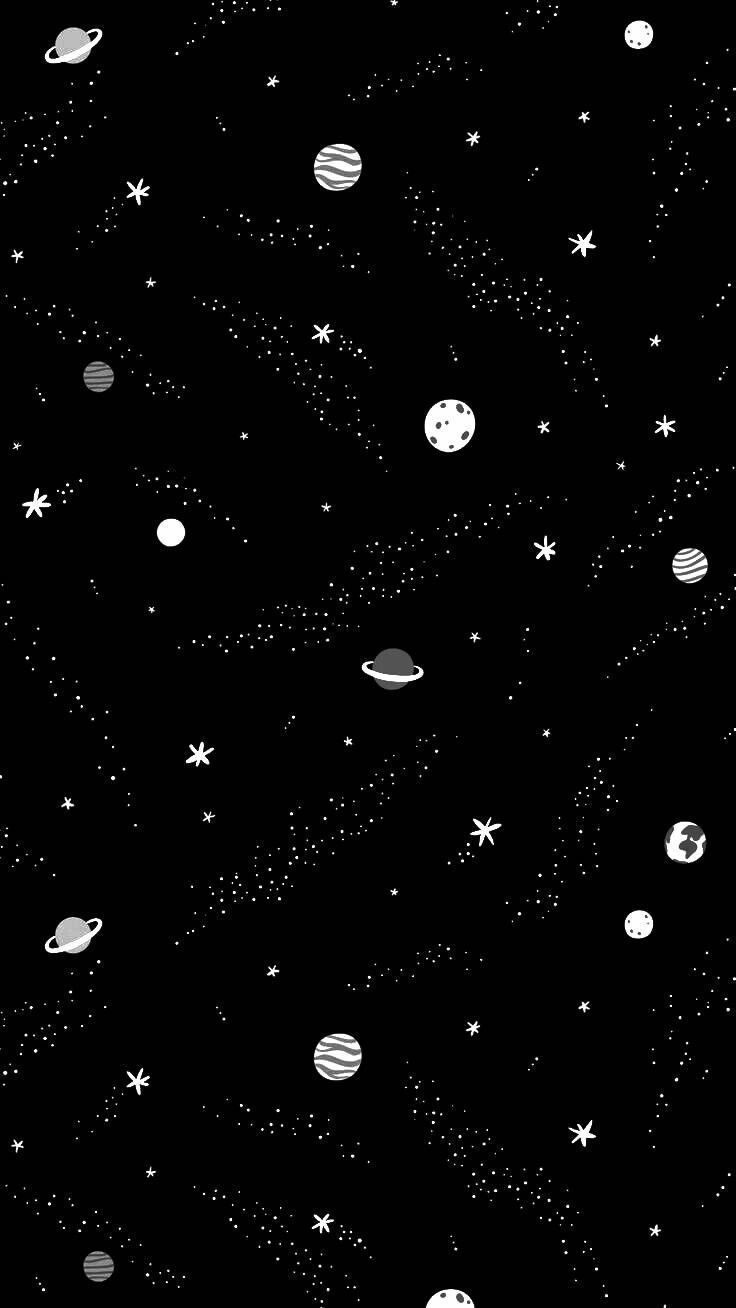 Cosmic Black and White - space wallpaper for OpersCraft