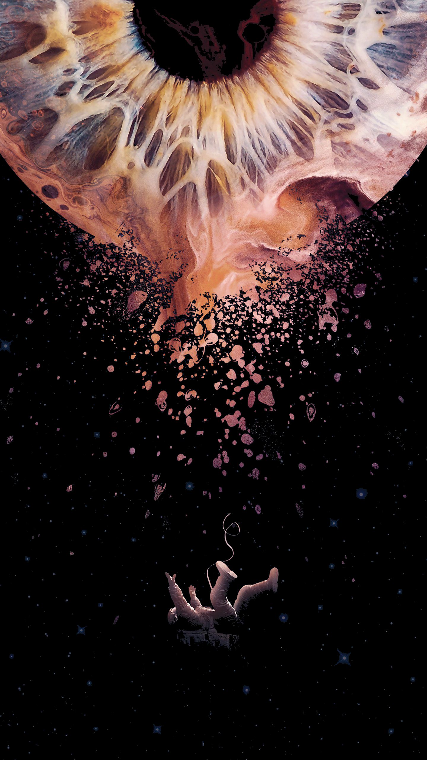 Cosmic Eye Astronaut Fall - space wallpaper for OpersCraft