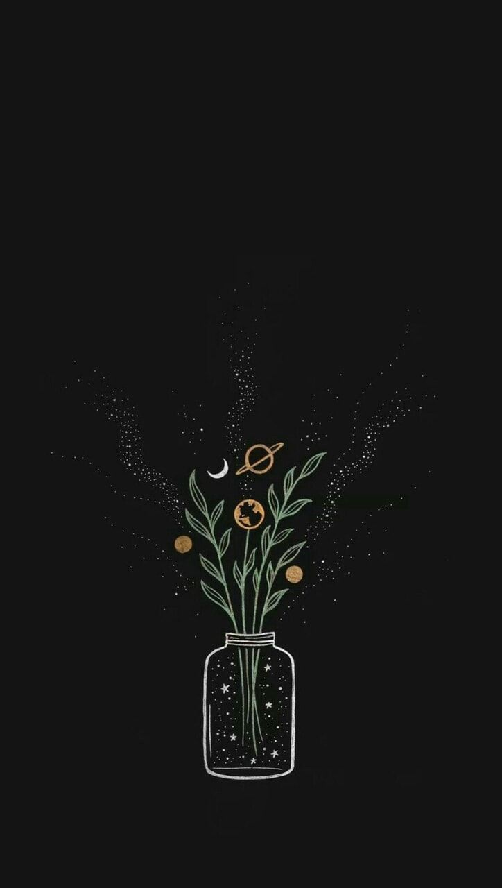 Cosmic Floral Arrangement - space wallpaper for OpersCraft