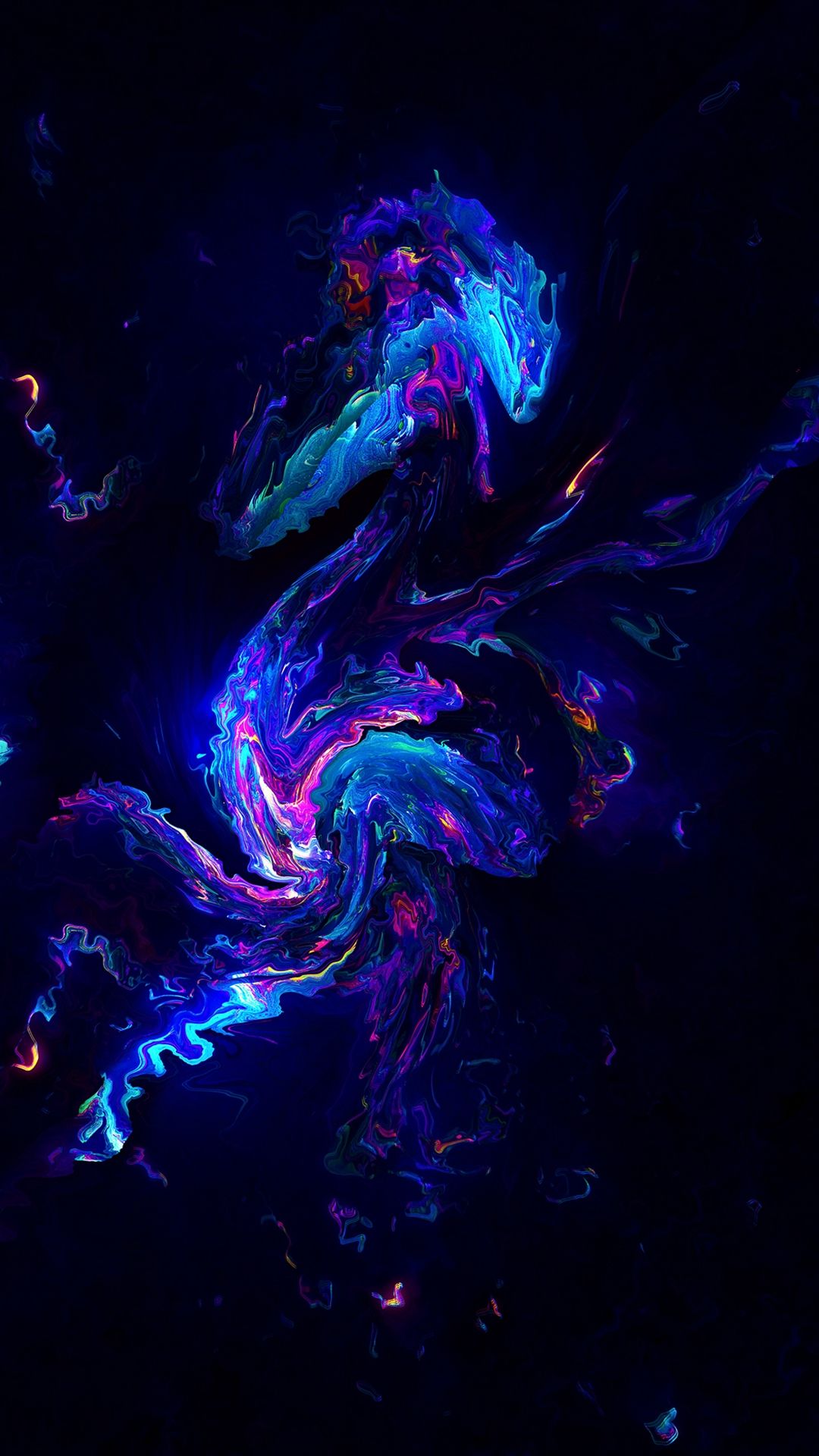 Cosmic Fluid Art - random wallpaper for OpersCraft