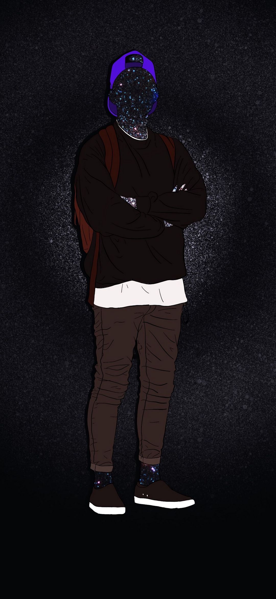 Cosmic Silhouette Portrait - illustration wallpaper for OpersCraft