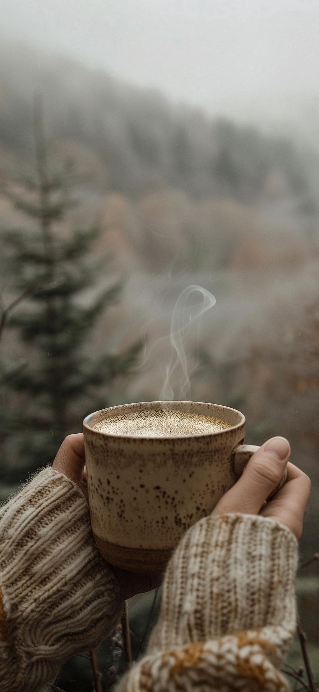 Cozy Coffee in Fog - coffee wallpaper for OpersCraft