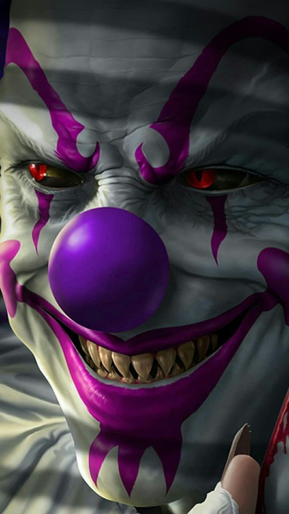 Creepy Clown Close-Up - horror wallpaper for OpersCraft
