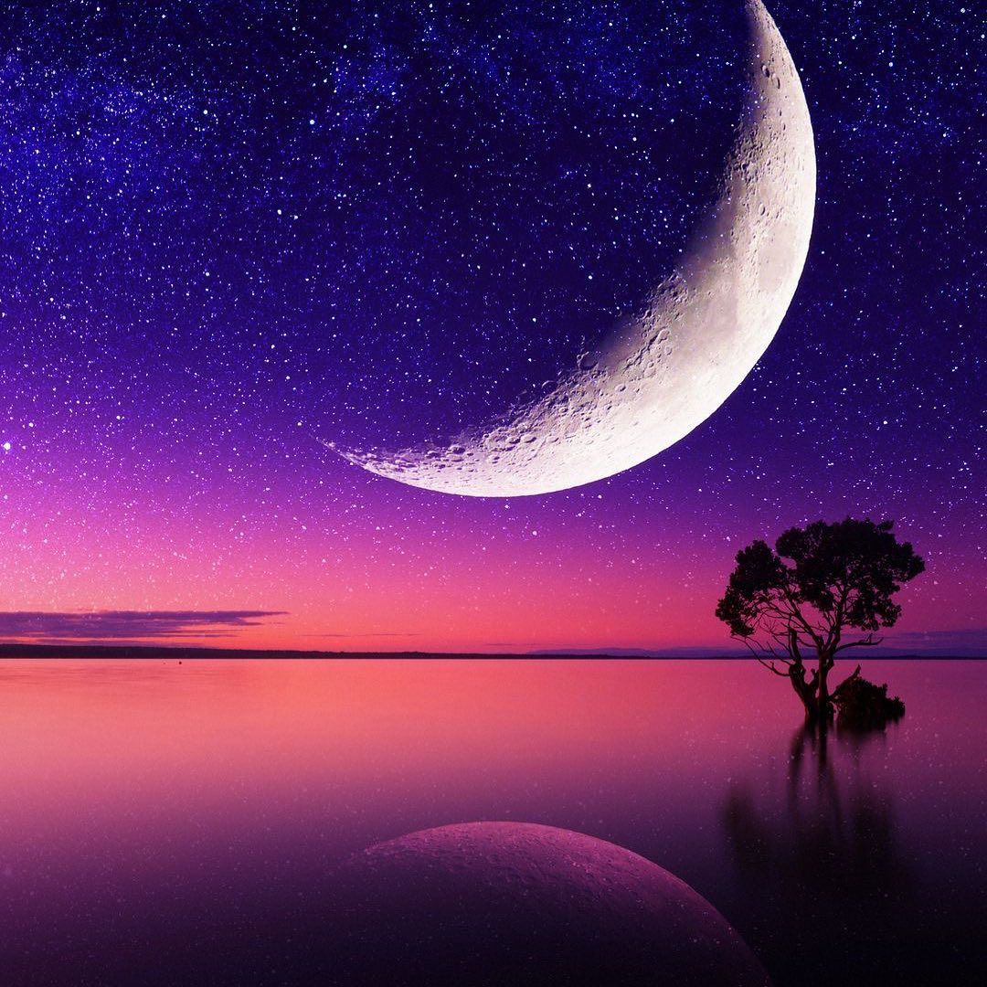 Crescent Moon Serenity - sunset wallpaper for OpersCraft