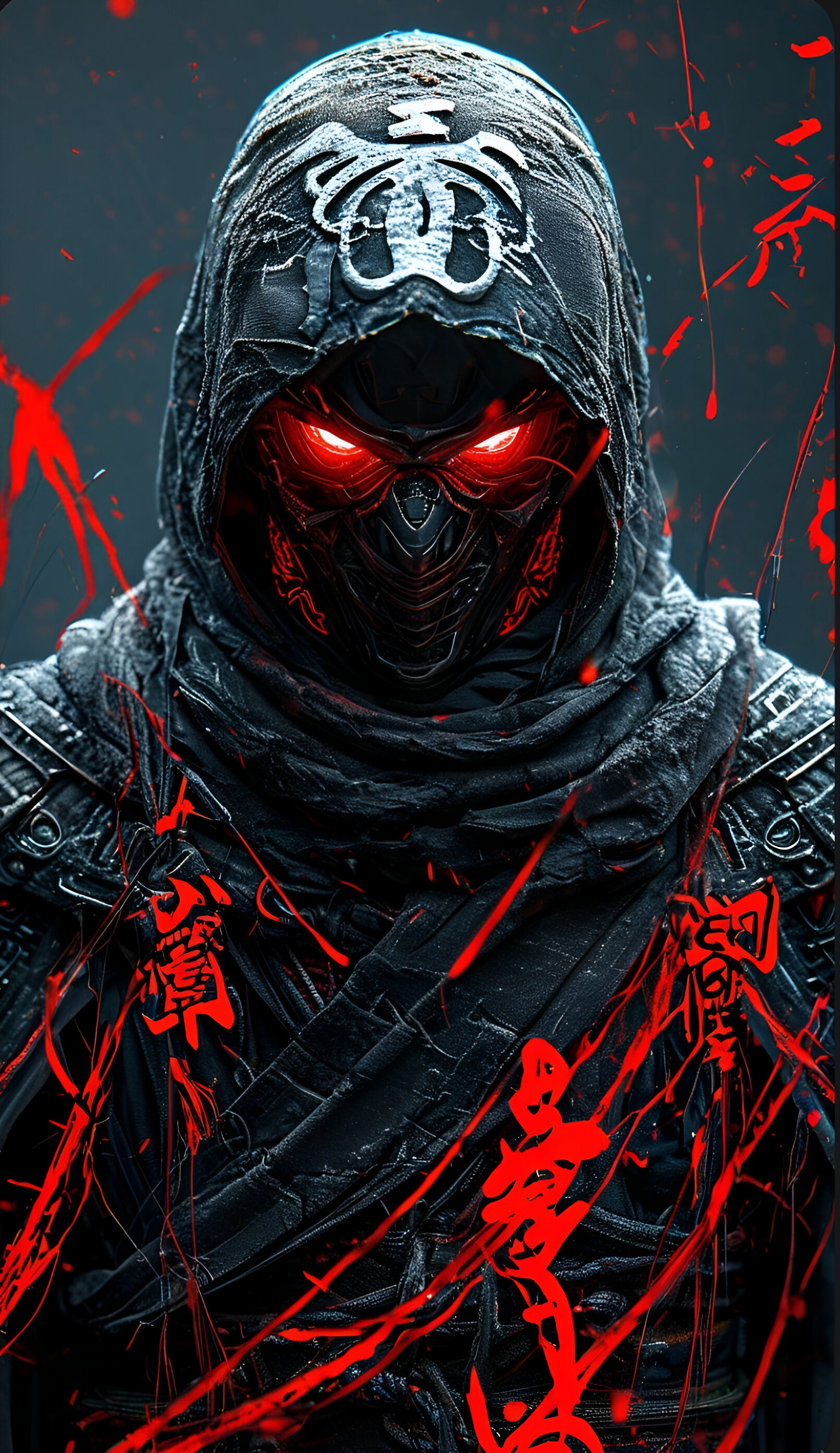 Crimson-Eyed Ninja Warrior - ninja wallpaper for OpersCraft