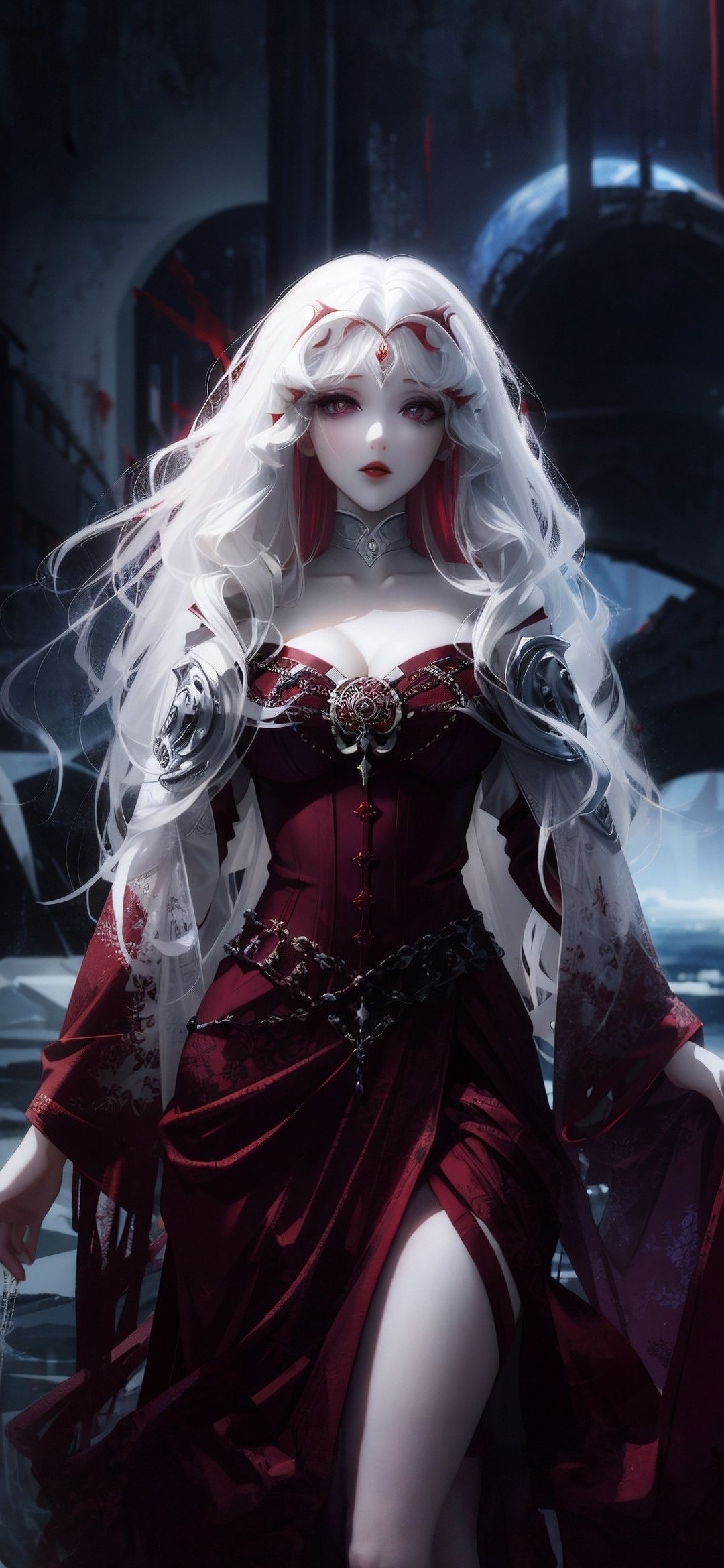 Crimson Gown Enchantress - anime wallpaper for OpersCraft