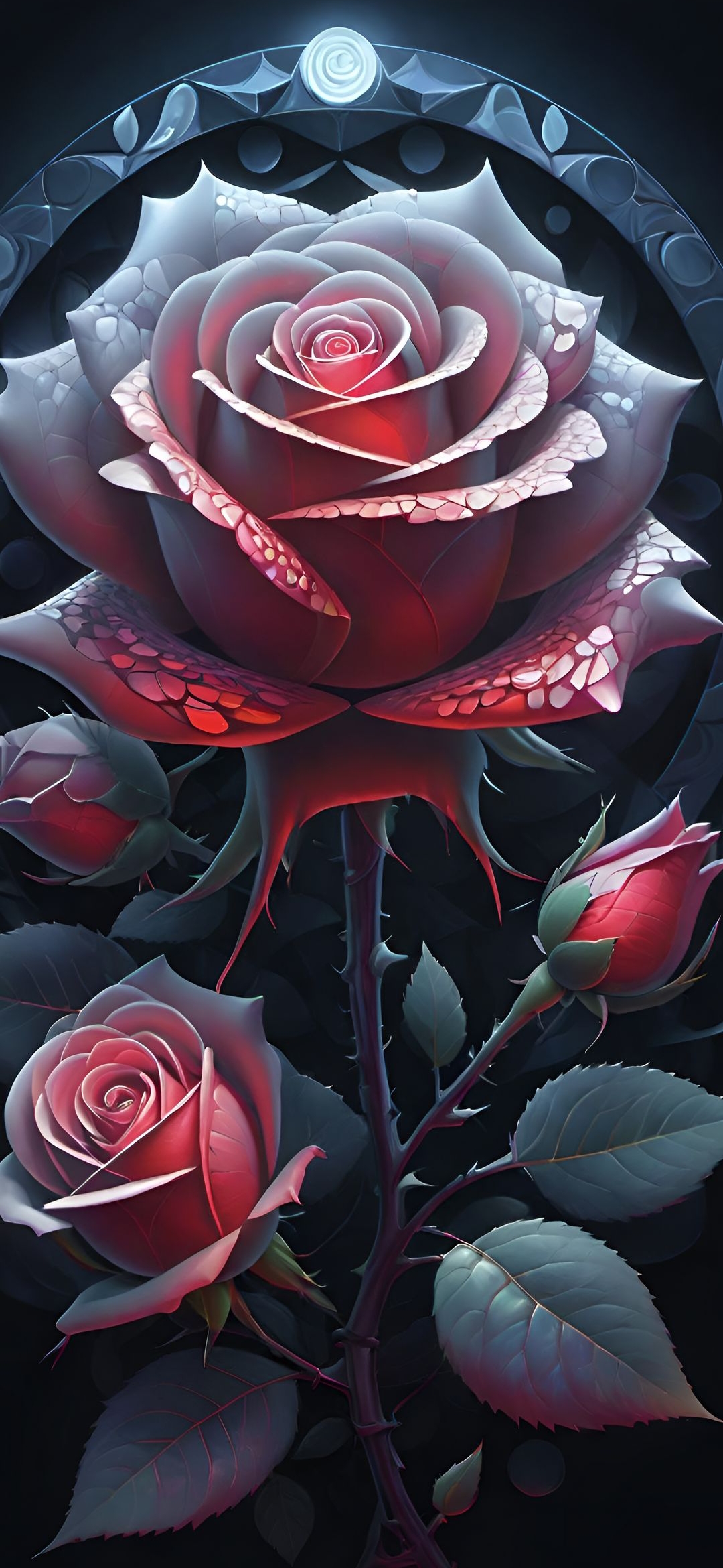 Crimson Rose Fantasy - rose wallpaper for OpersCraft