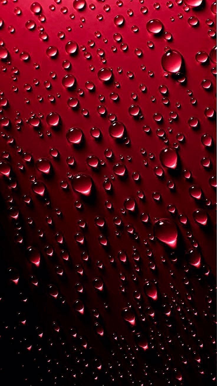 Crimson Water Droplets - abstract wallpaper for OpersCraft