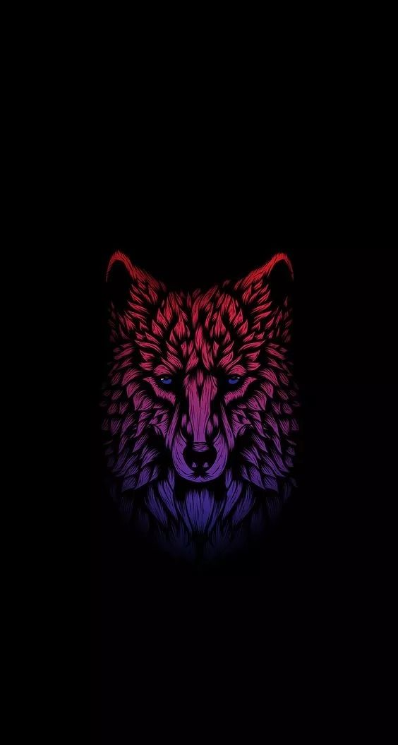 Crimson Wolf Illustration - wolf wallpaper for OpersCraft