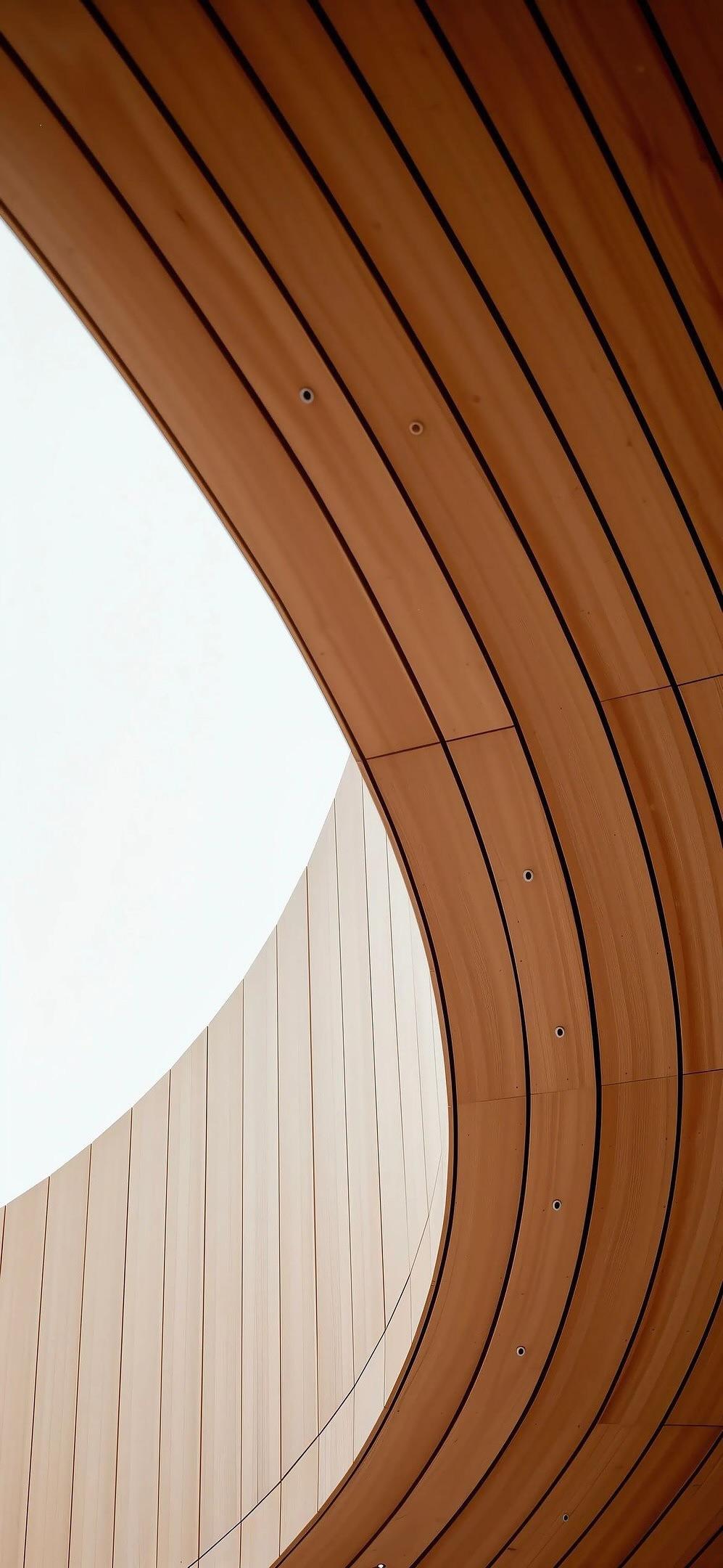 Curved Wooden Architecture - architecture wallpaper for OpersCraft