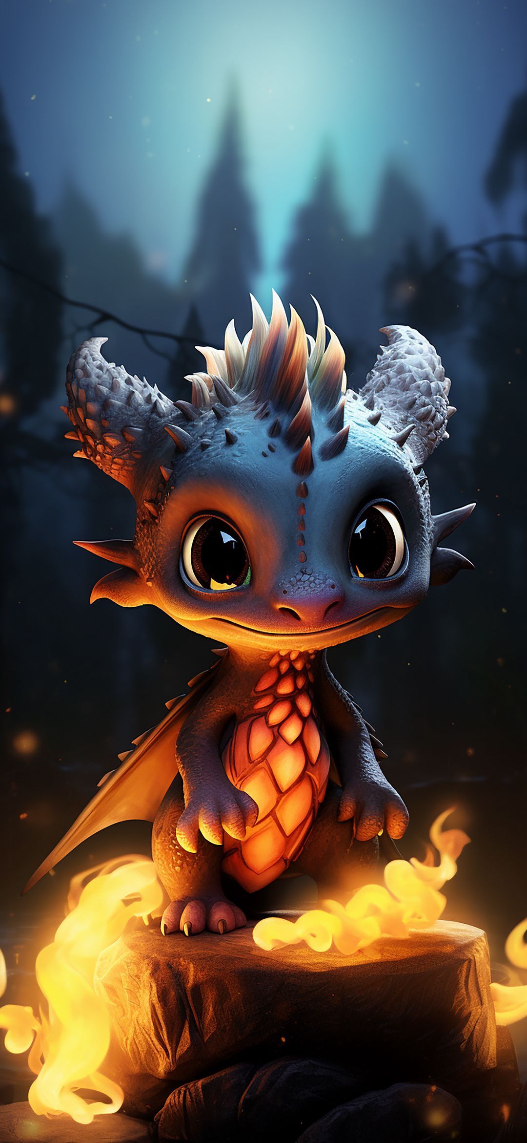 Cute Dragon by Campfire - dragon wallpaper for OpersCraft