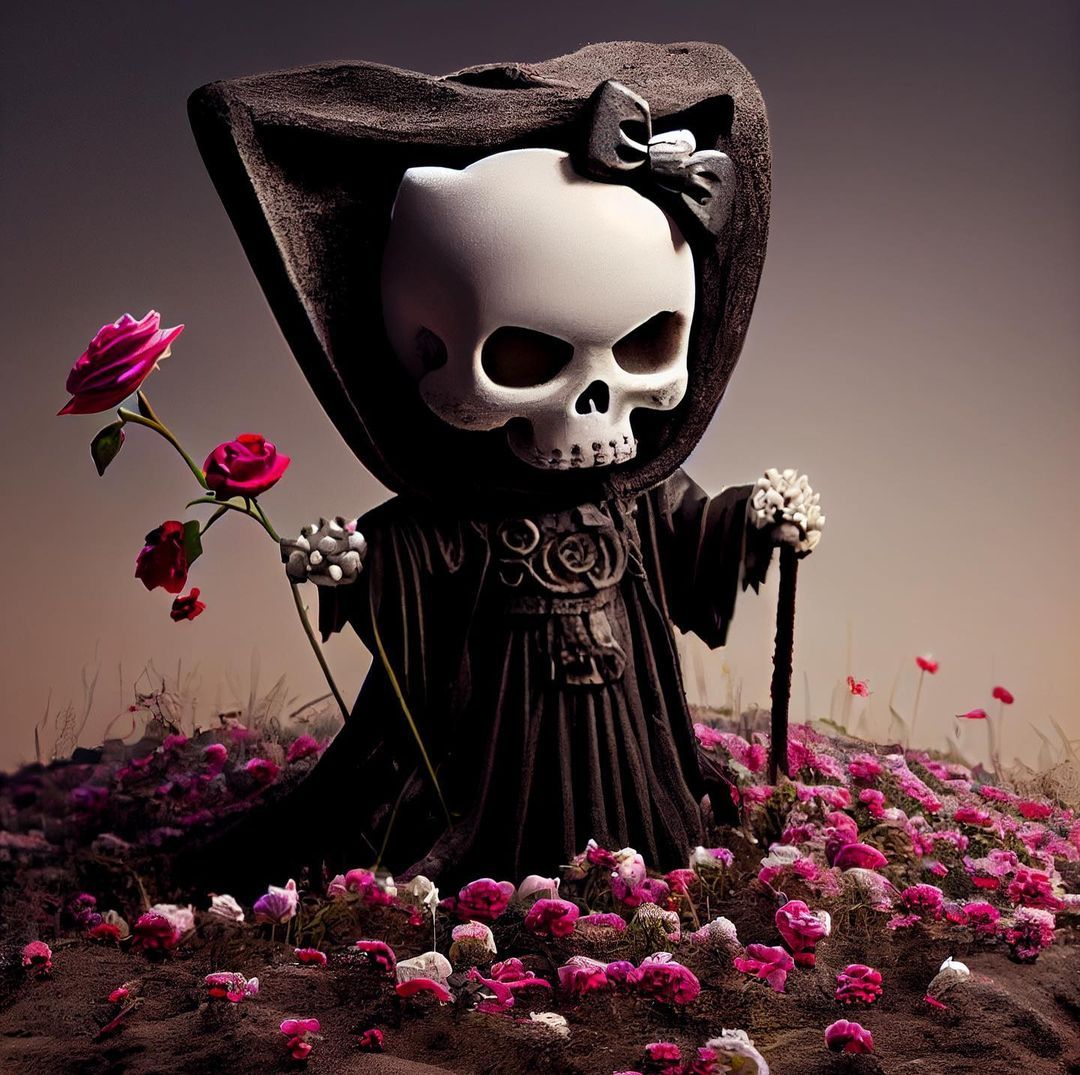 Cute Grim Reaper - halloween wallpaper for OpersCraft