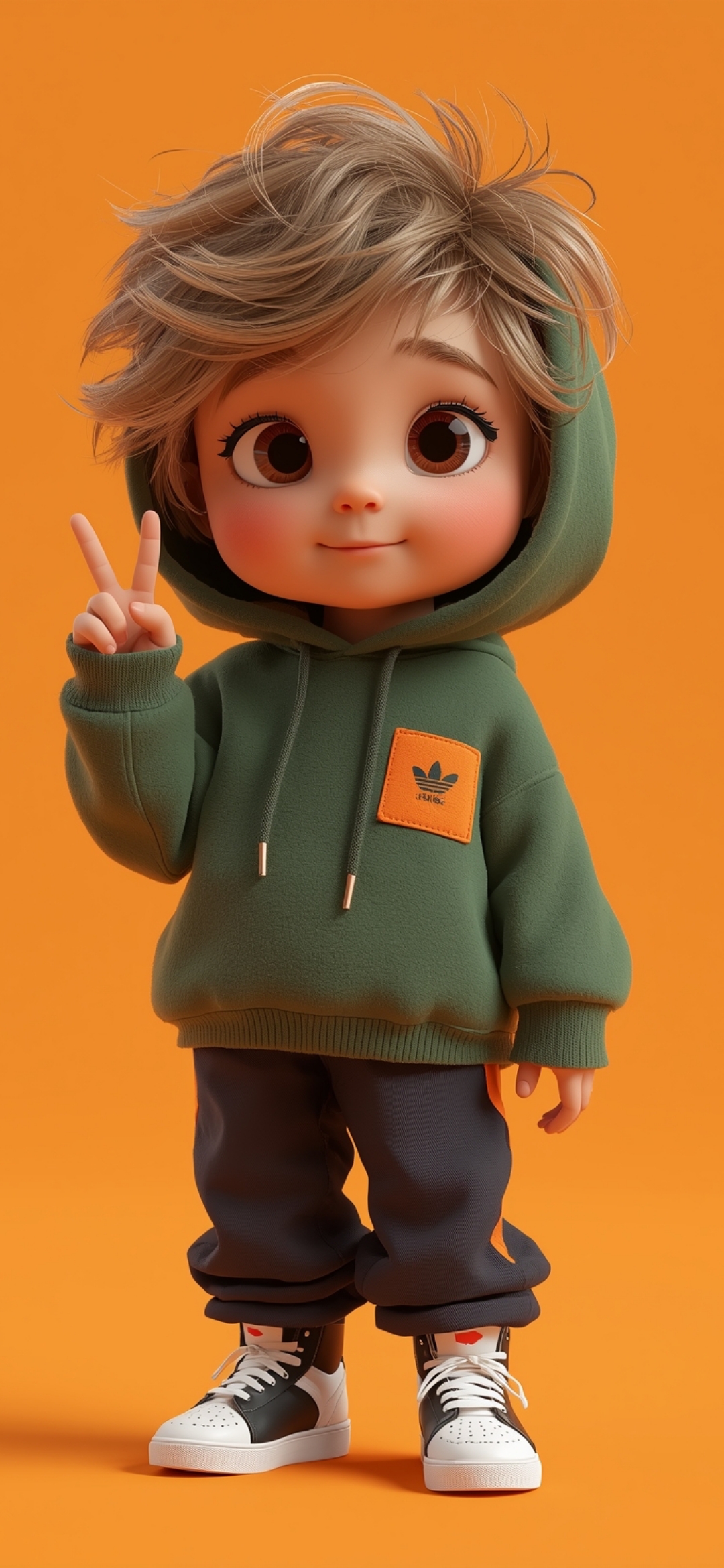 Cute Kid Peace Sign - cute wallpaper for OpersCraft