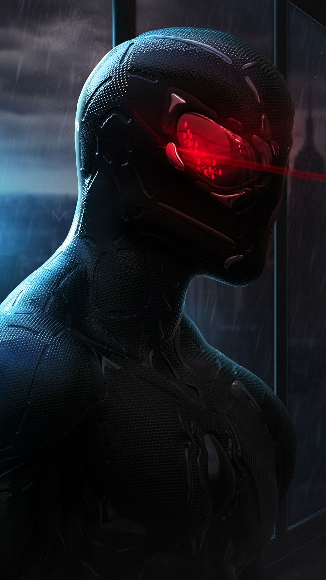 Cybernetic Vigilante Portrait - cyberpunk wallpaper for OpersCraft