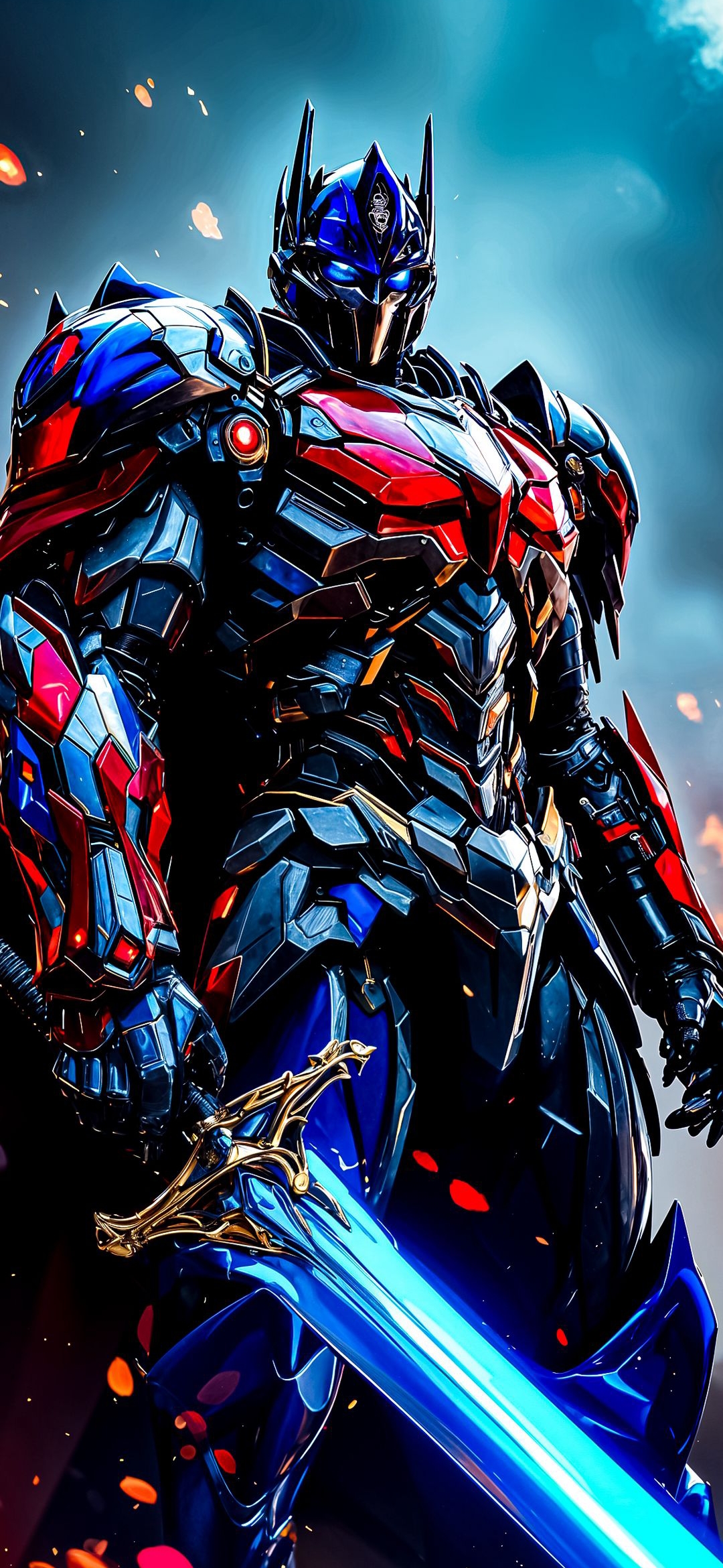 Cybernetic Warrior with Sword - transformers wallpaper for OpersCraft