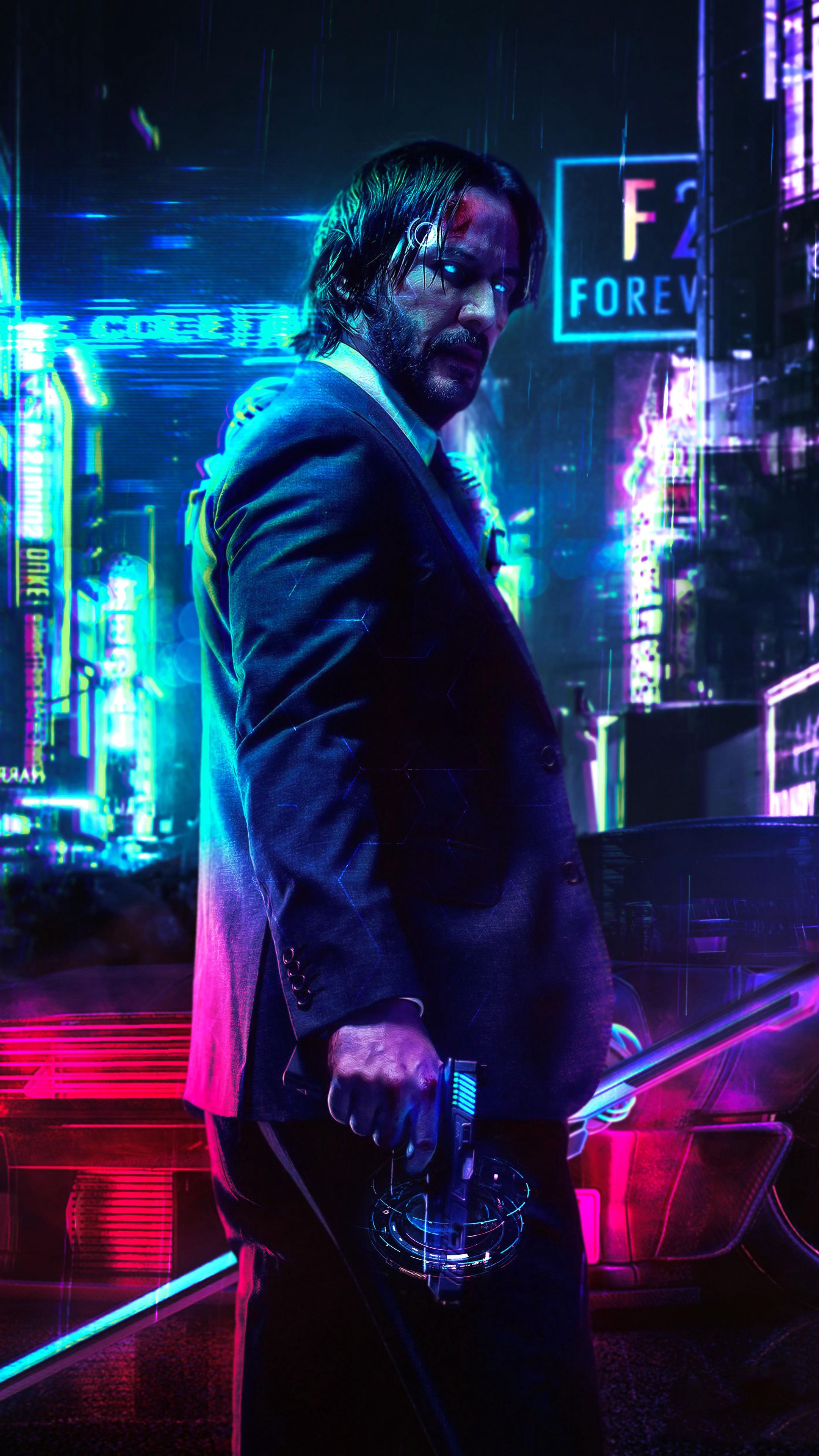 Cyberpunk Assassin Portrait - movies wallpaper for OpersCraft