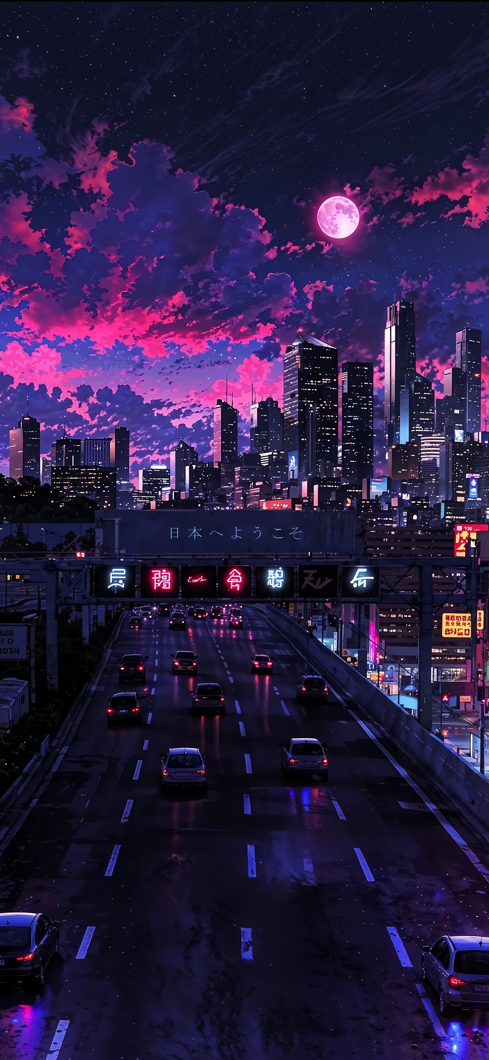 Cyberpunk Cityscape at Night - cyberpunk wallpaper for OpersCraft