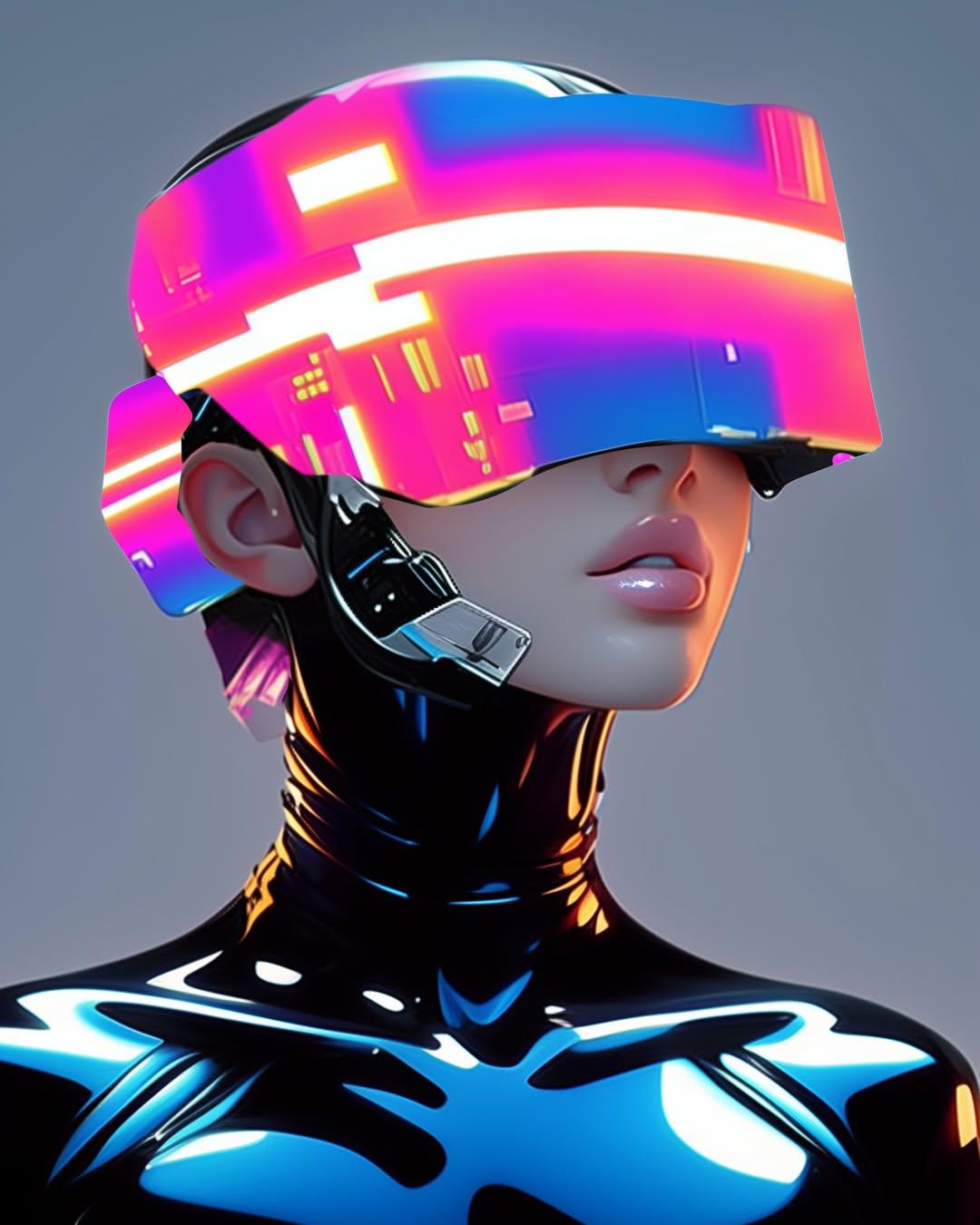 Cyberpunk Futuristic Woman Portrait - cyberpunk wallpaper for OpersCraft