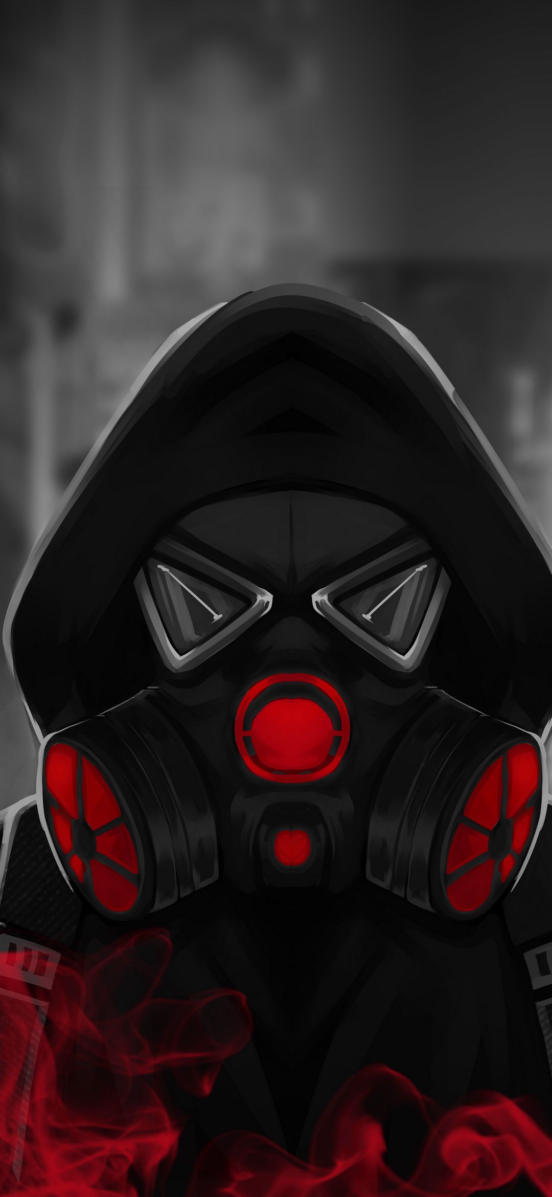 Cyberpunk Gas Mask Figure - dope wallpaper for OpersCraft