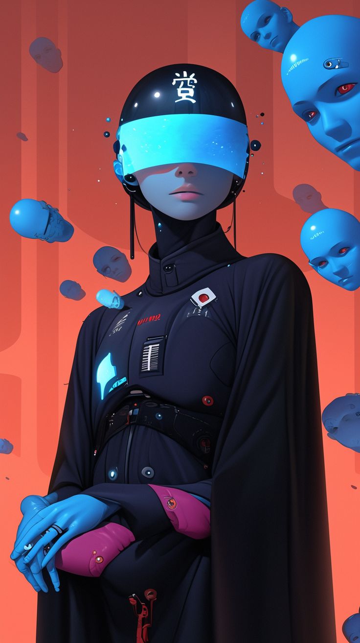 Cyberpunk Geisha Android - dope wallpaper for OpersCraft